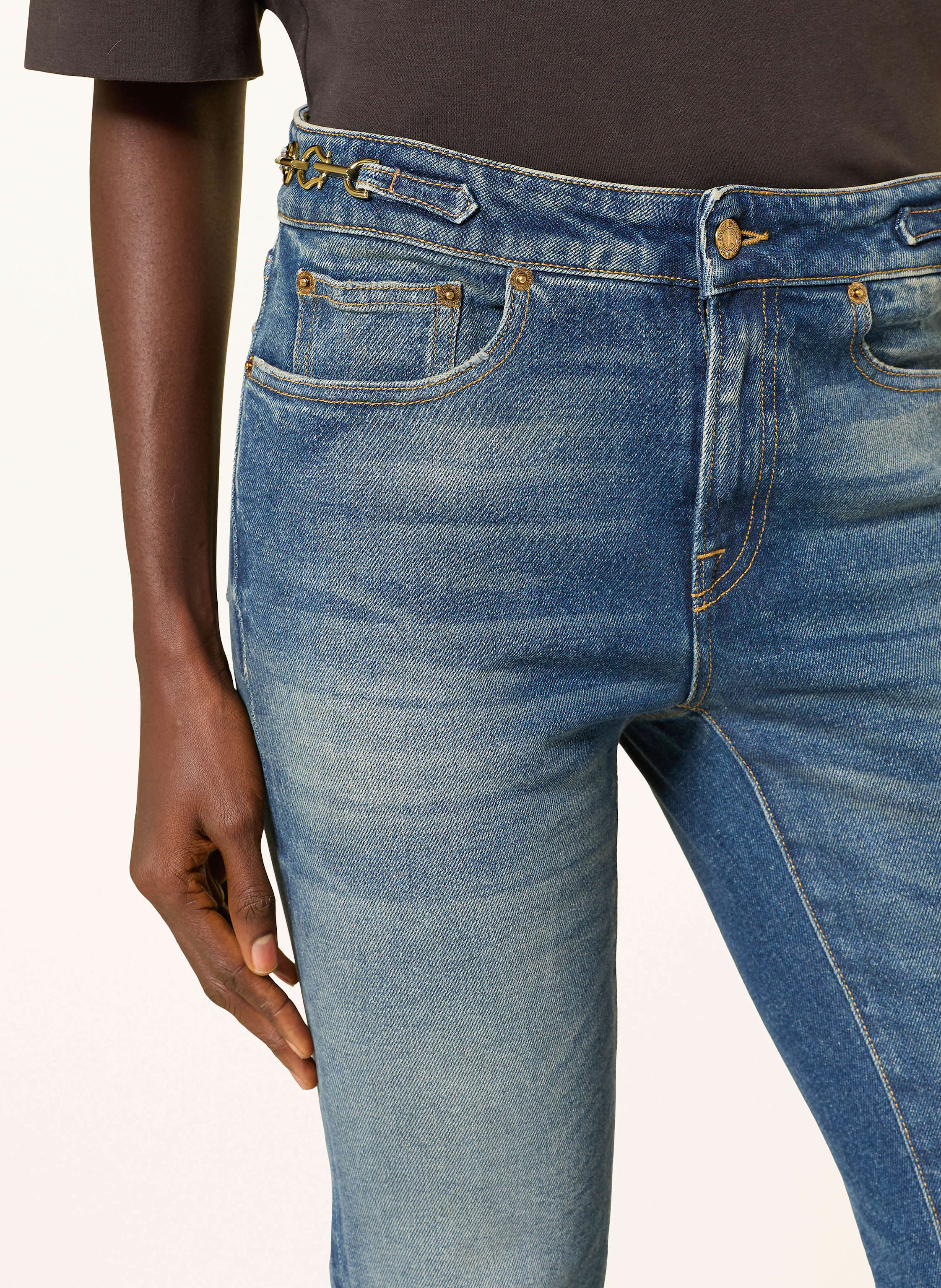 Thumbnail - Golden Goose Bootcut Jeans Ophelia blau