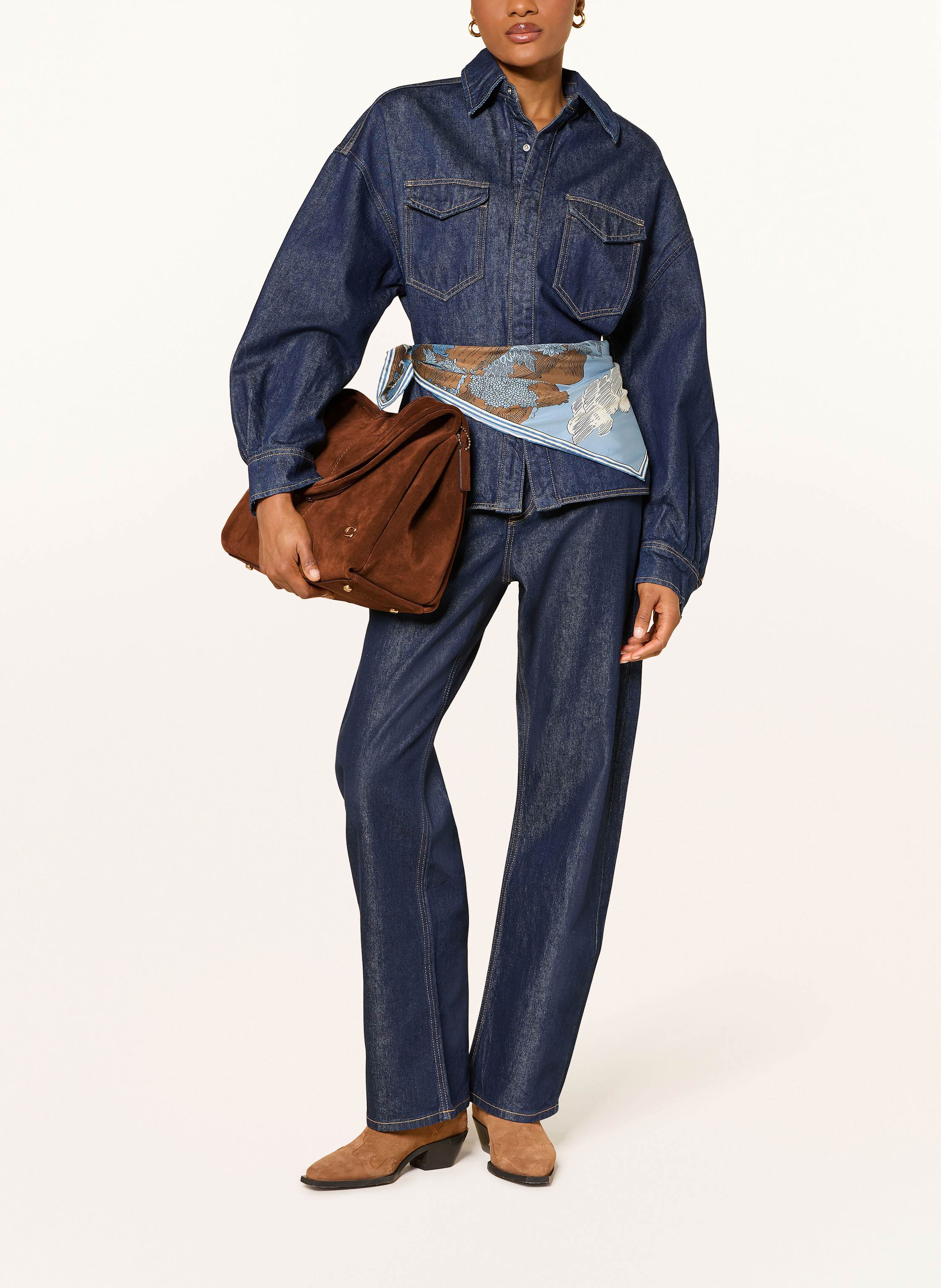 Thumbnail - Coach Schultertasche braun