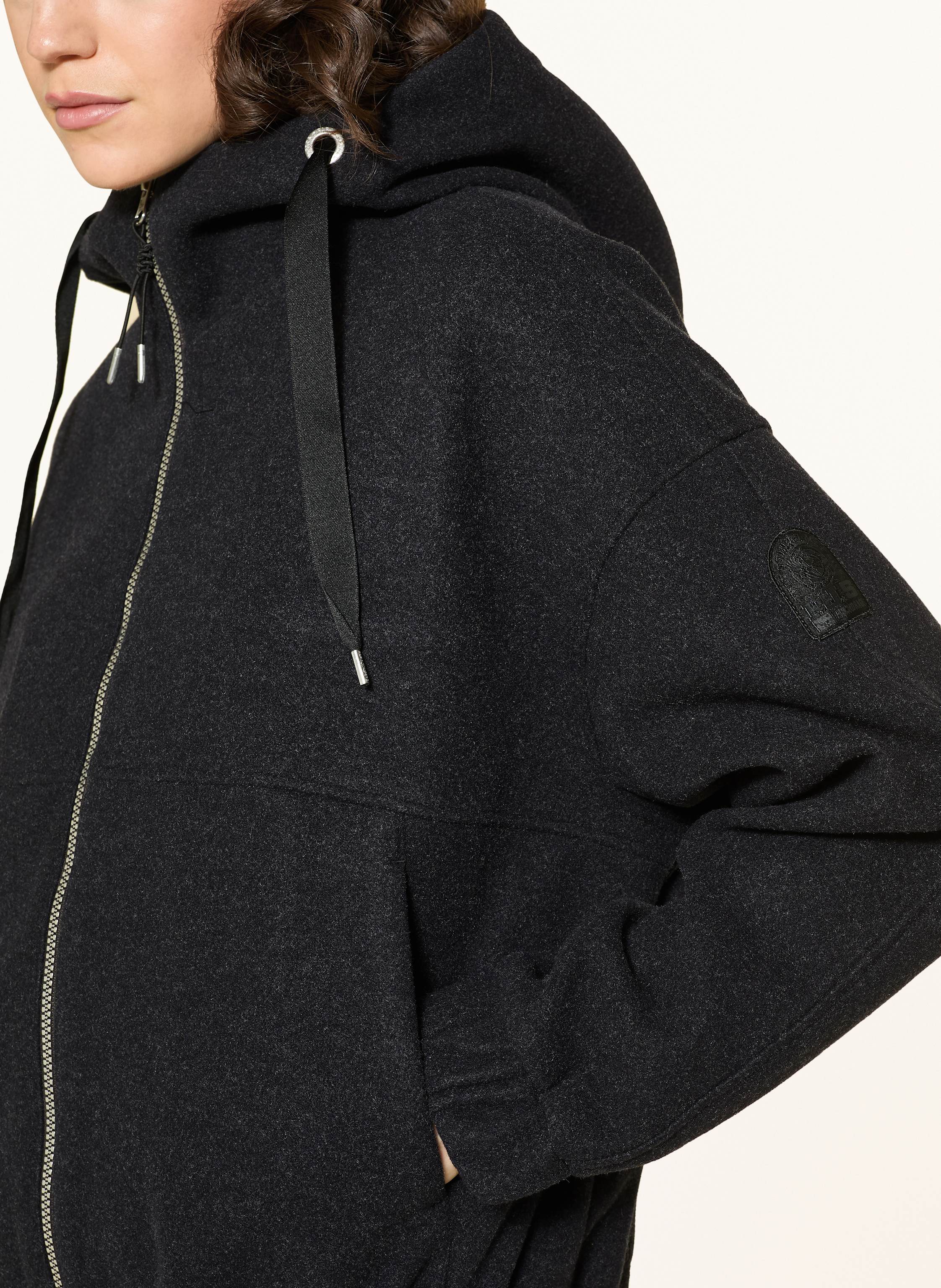 Thumbnail - Parajumpers Fleecejacke Illean schwarz