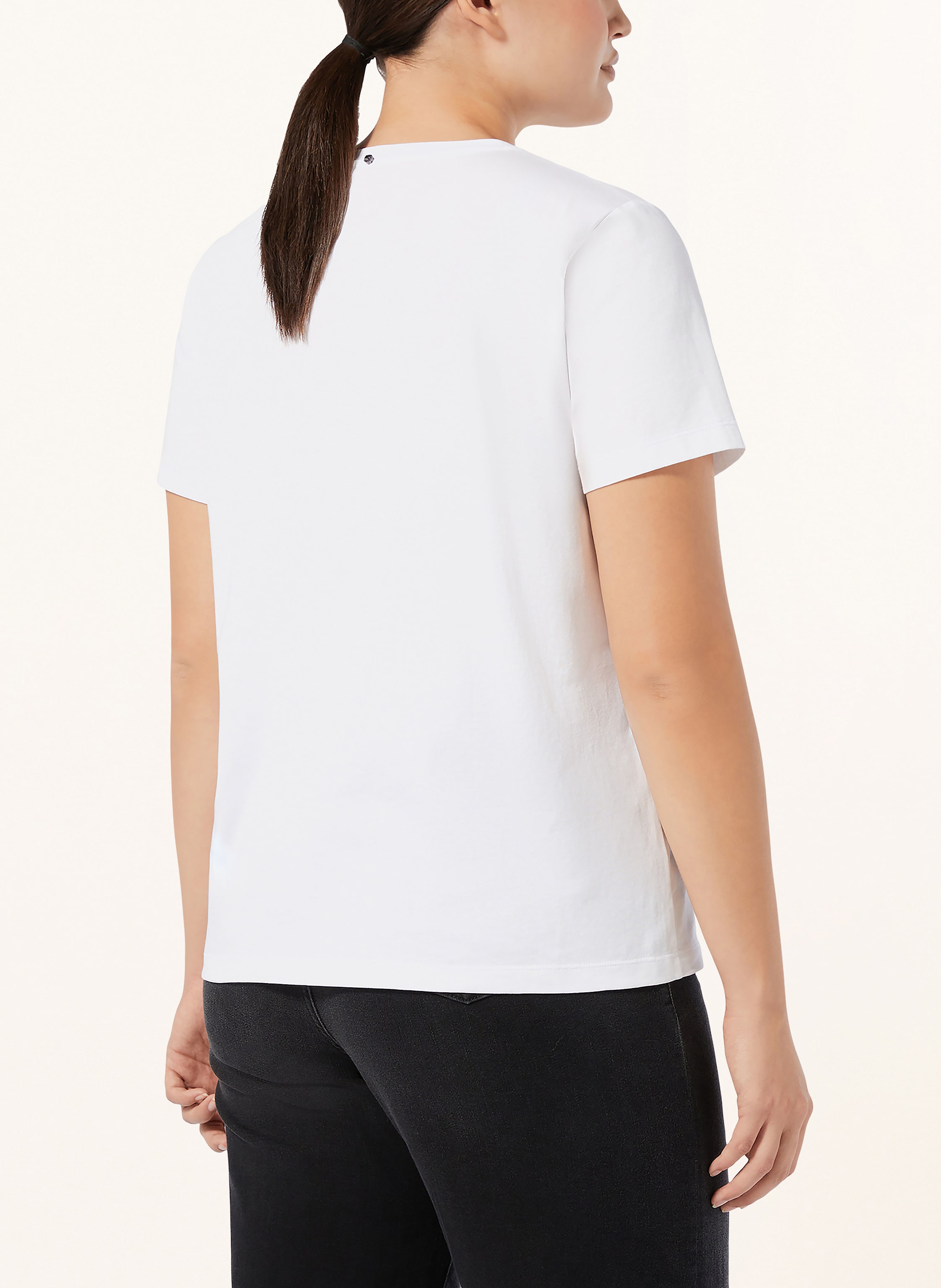 Thumbnail - Marina Rinaldi T-Shirt Alisso Mit Pailletten Und Schmucksteinen weiss