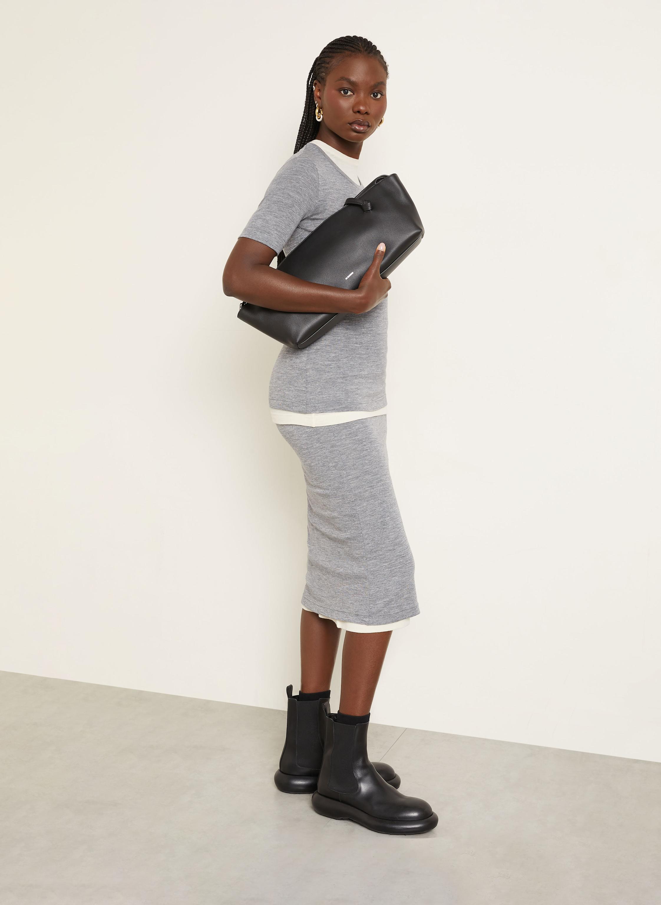 Thumbnail - Jil Sander Strickrock grau