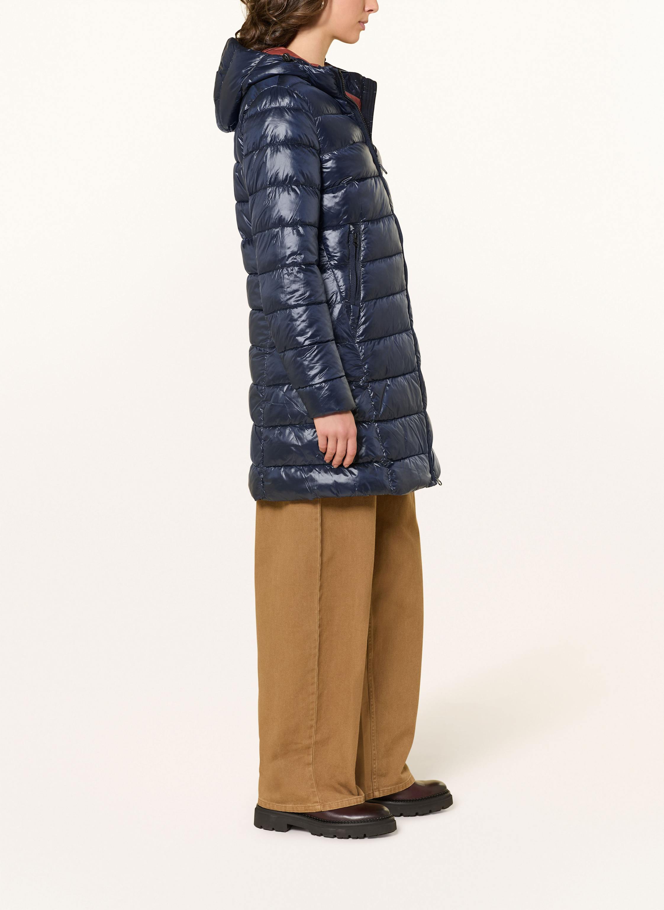 Thumbnail - Blauer Steppmantel Adelaide blau