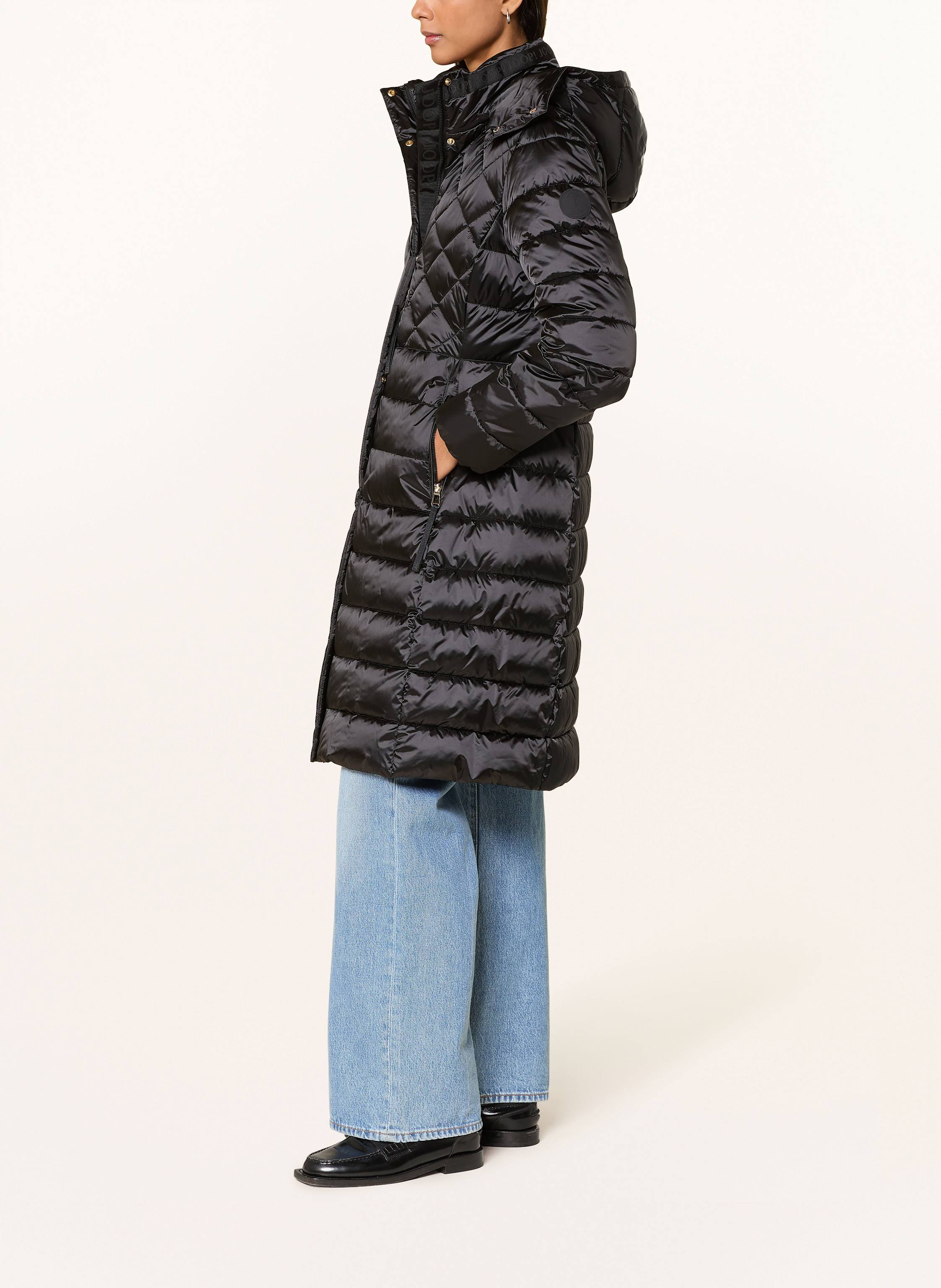 Thumbnail - Joop! Steppmantel Constance Mit Abnehmbarer Kapuze schwarz