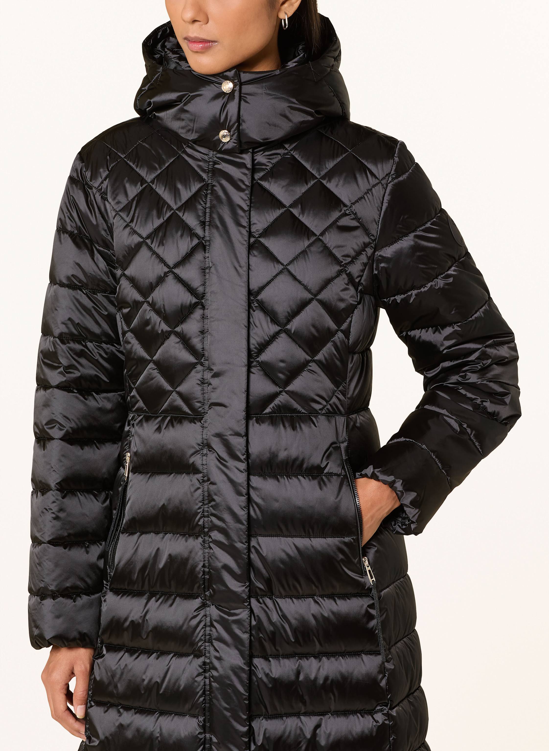 Thumbnail - Joop! Steppmantel Constance Mit Abnehmbarer Kapuze schwarz