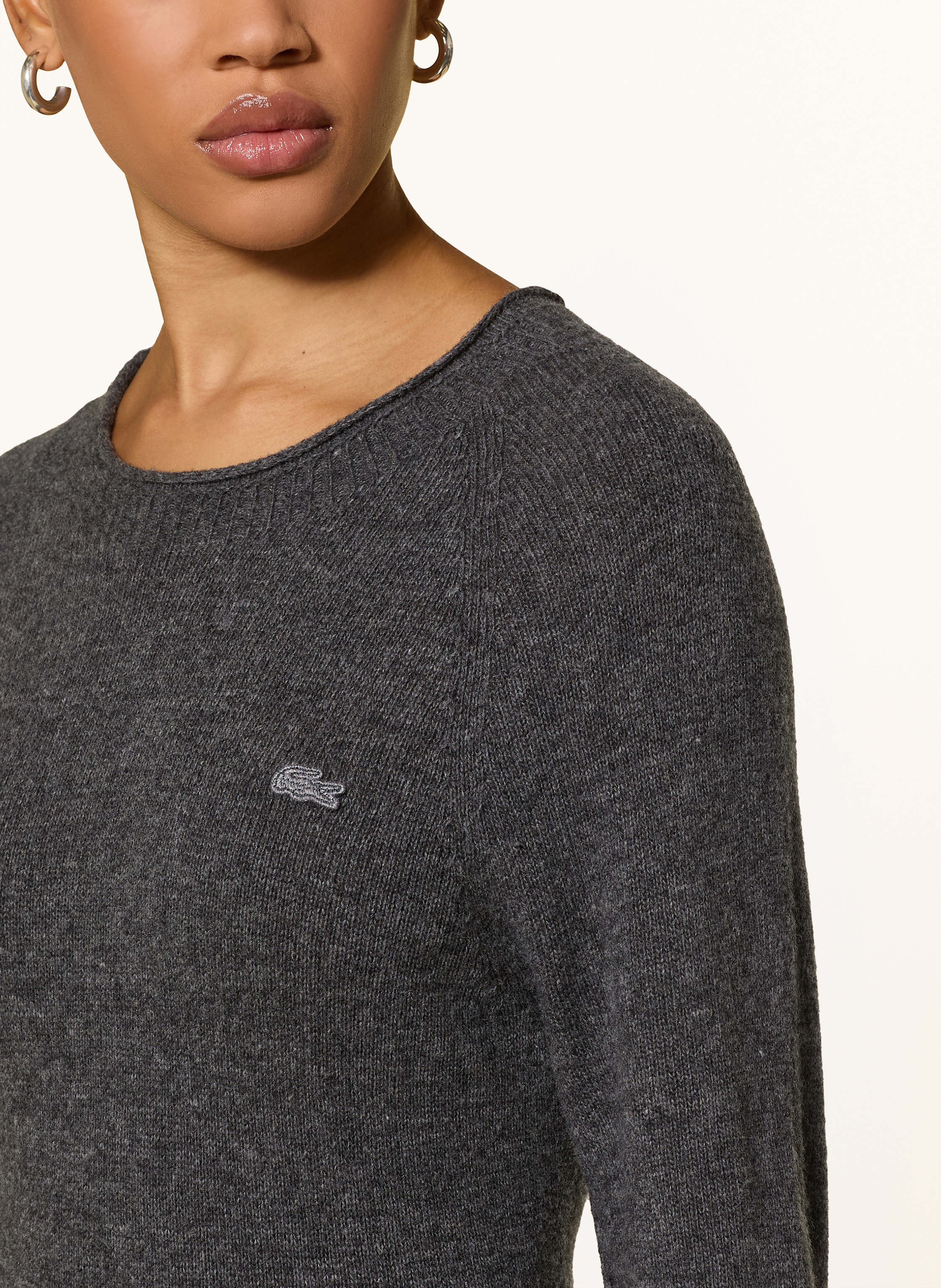 Thumbnail - Lacoste Strickkleid grau