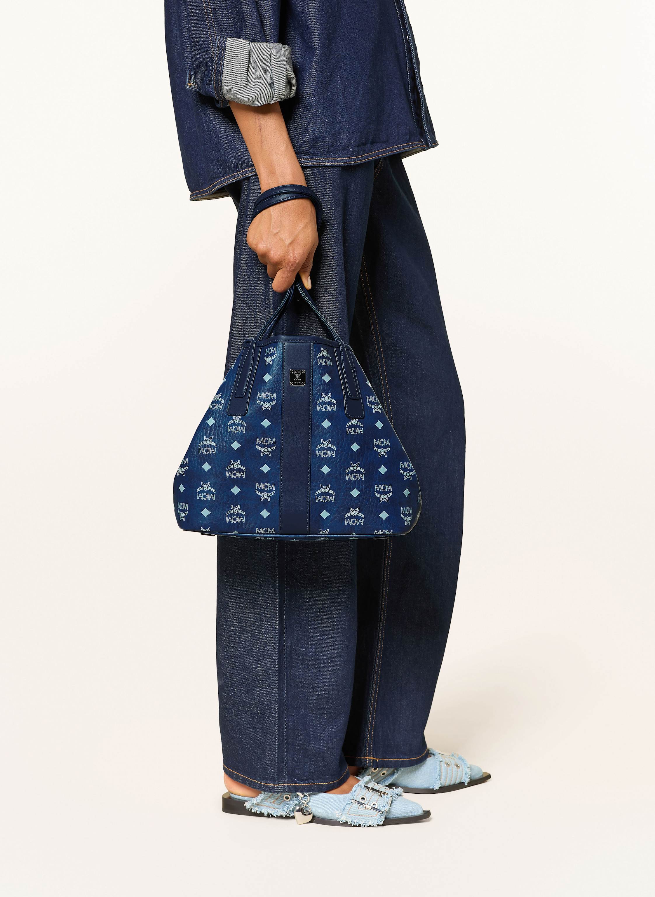 Thumbnail - Mcm Shopper Liz Mit Pouch blau
