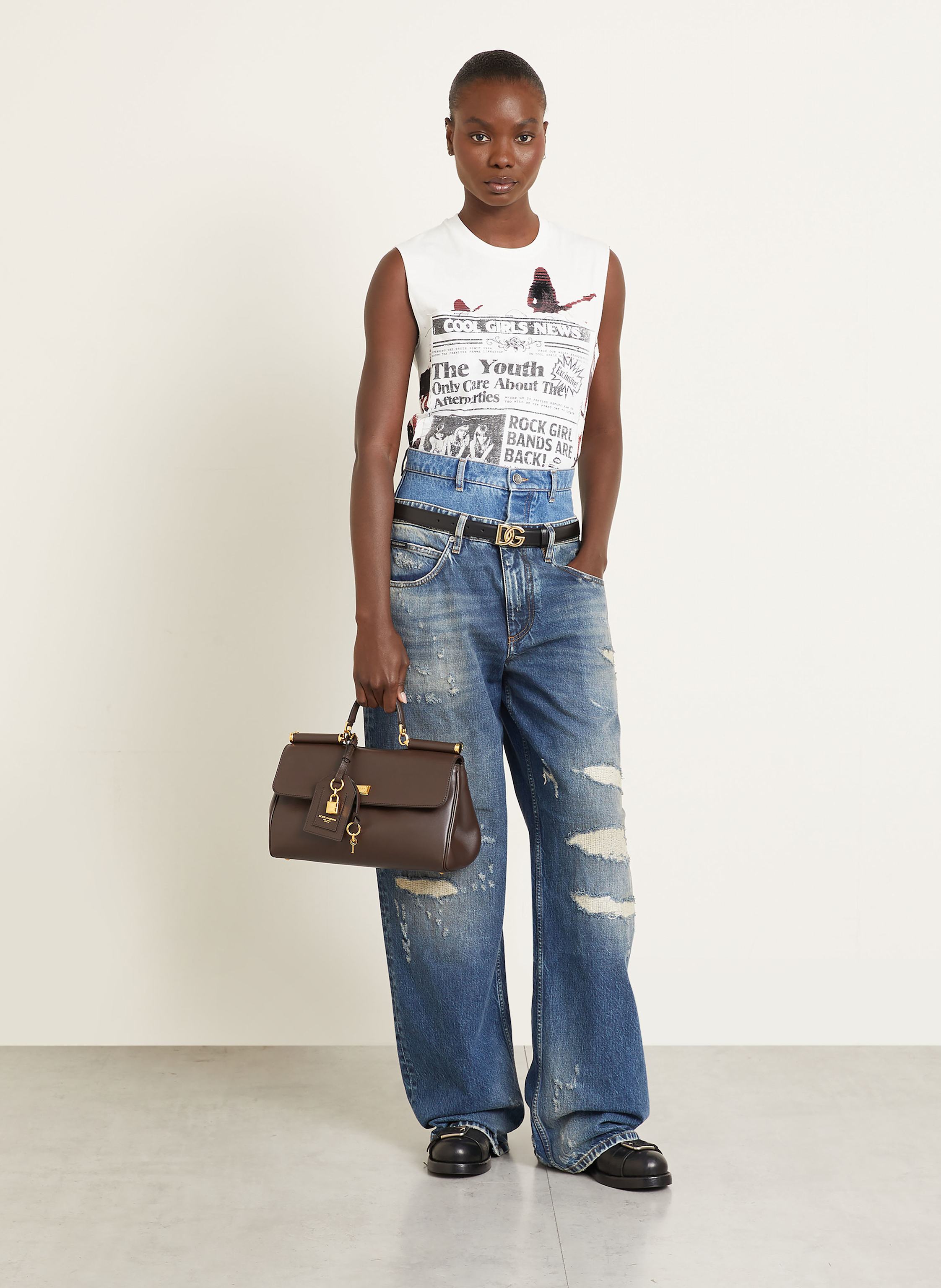 Thumbnail - Dolce & Gabbana Handtasche My Sicily braun