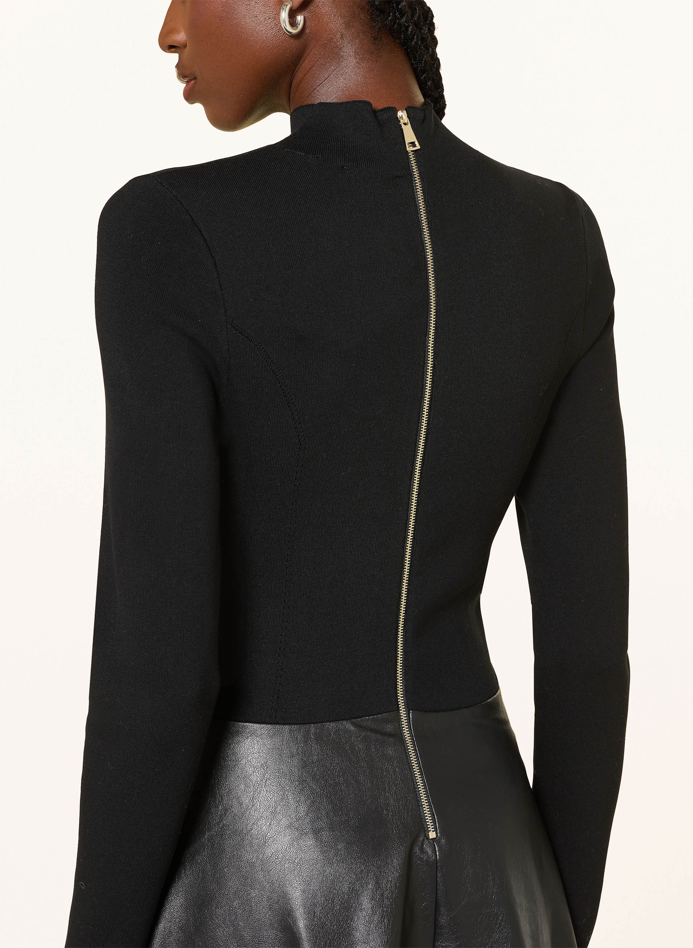 Thumbnail - Ted Baker Kleid Noviva Im Materialmix schwarz