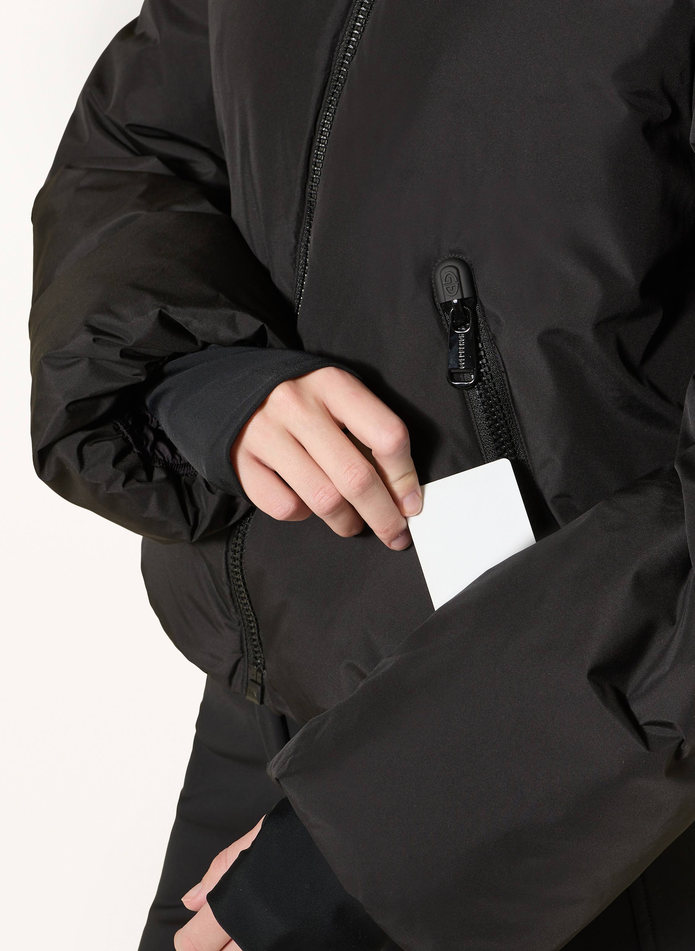 Thumbnail - Goldbergh Daunen-Skijacke Porter schwarz