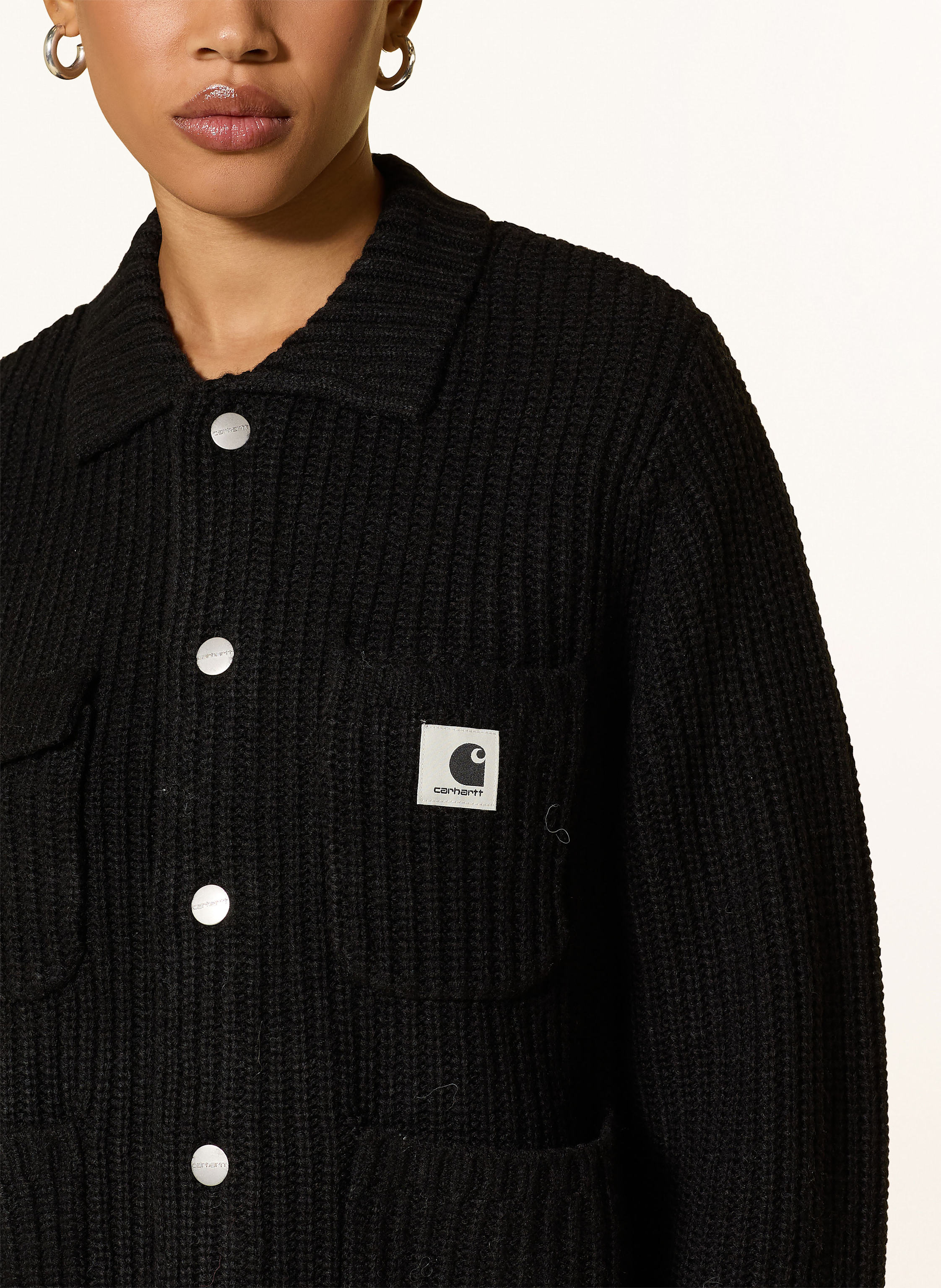 Thumbnail - Carhartt Wip Strickjacke Michigan schwarz