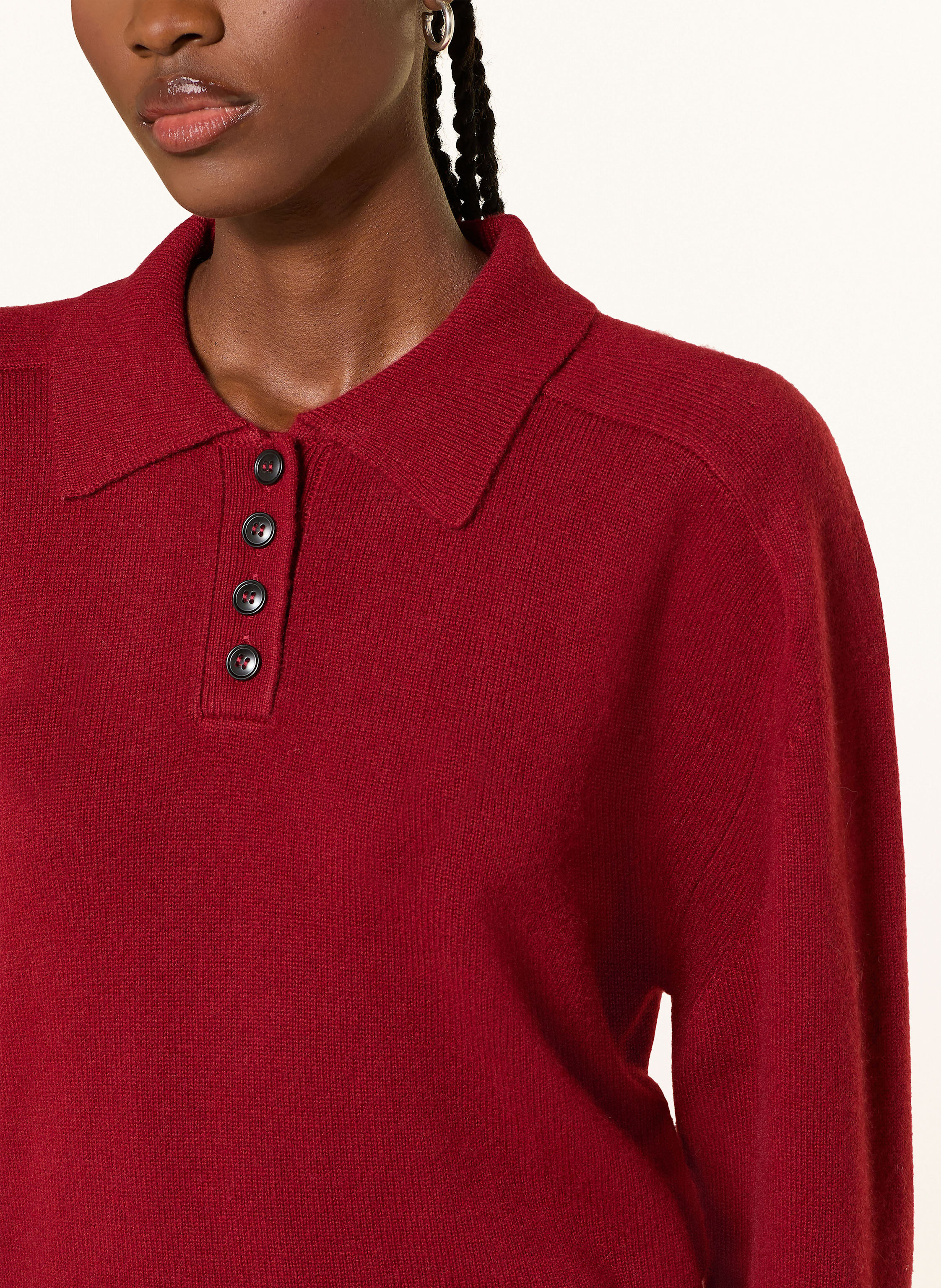 Thumbnail - Loulou De Saison Cashmere-Pullover Homere rot