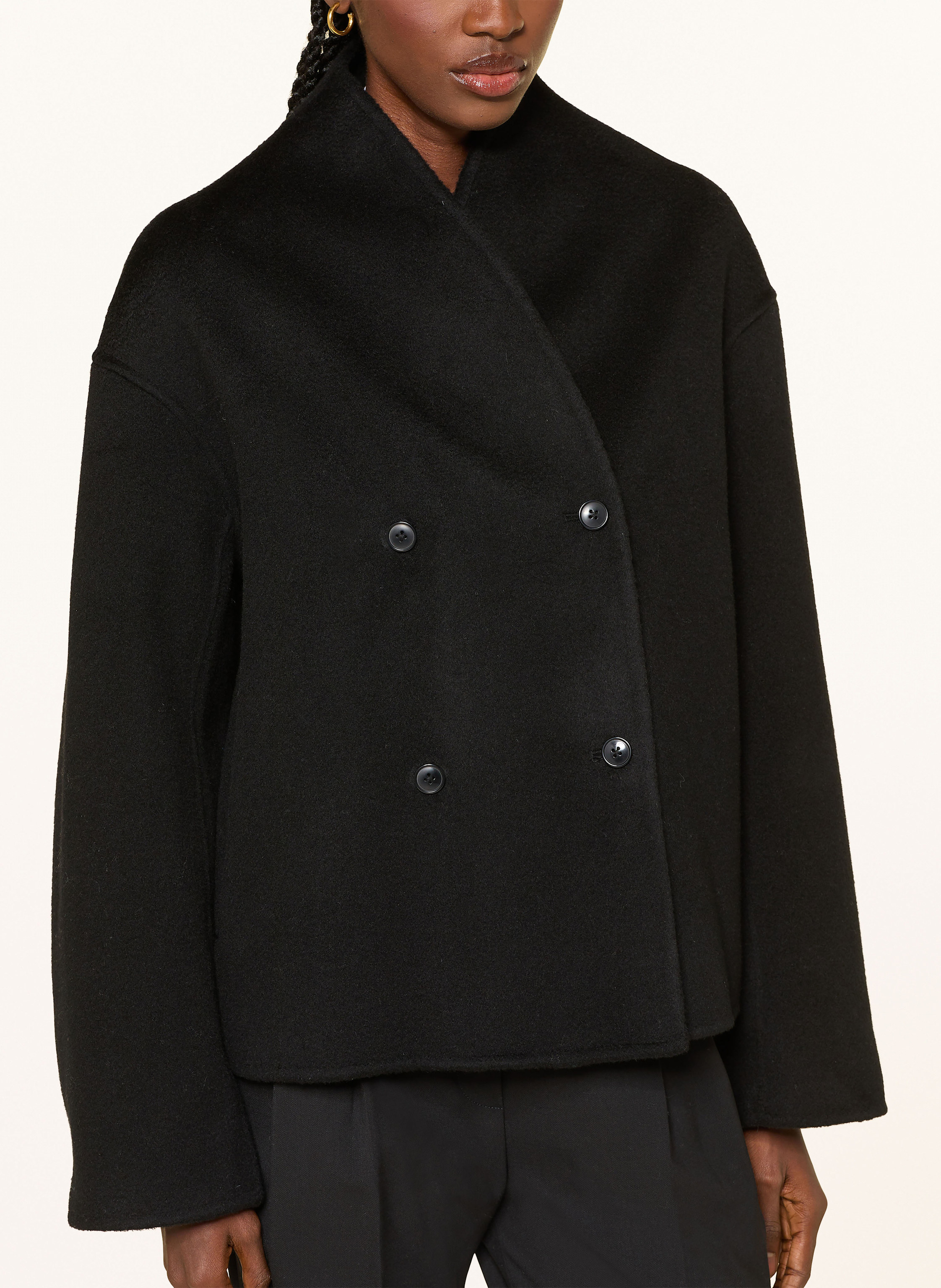 Thumbnail - Loulou De Saison Cabanjacke Meyer Aus Cashmere schwarz