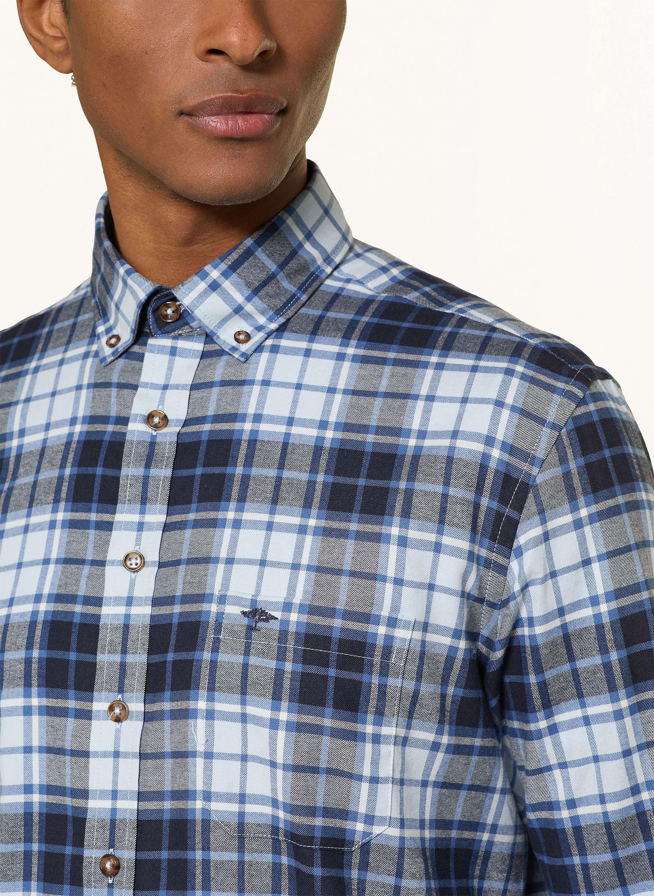 Thumbnail - Fynch-Hatton Hemd Regular Fit blau