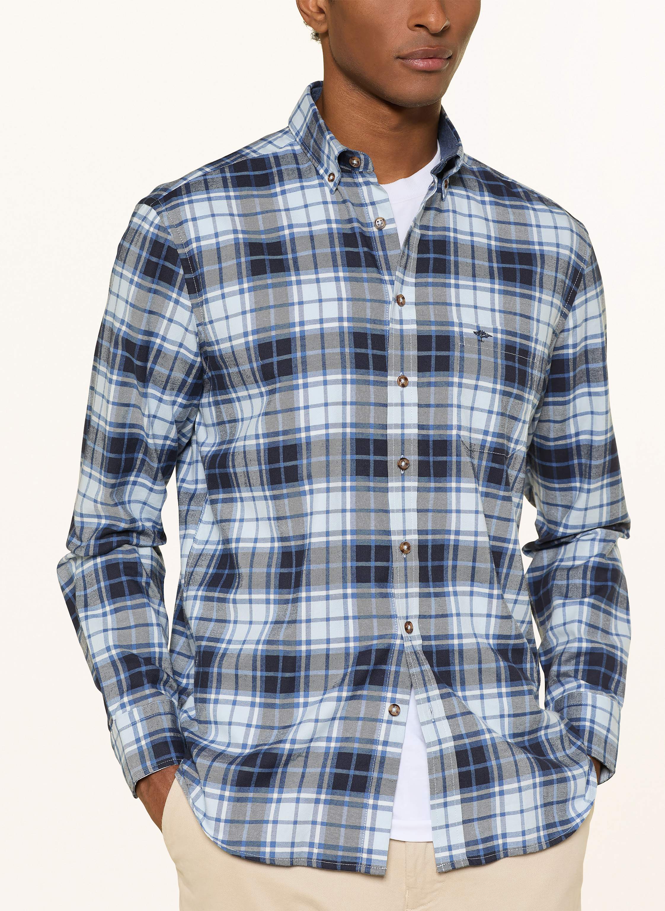 Thumbnail - Fynch-Hatton Hemd Regular Fit blau