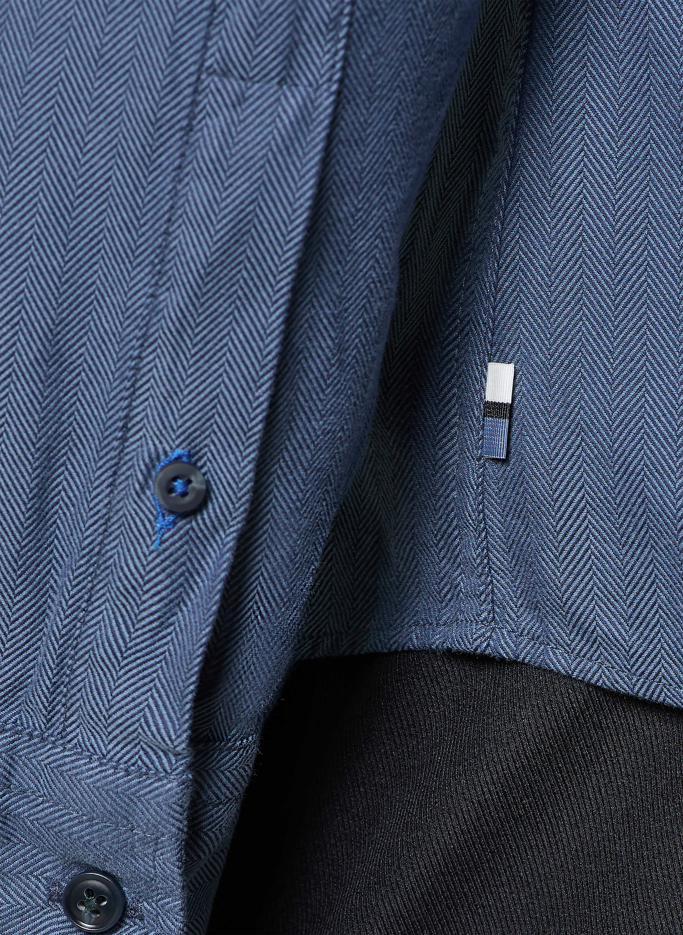 Thumbnail - Olymp Hemd Casual Regular Fit blau