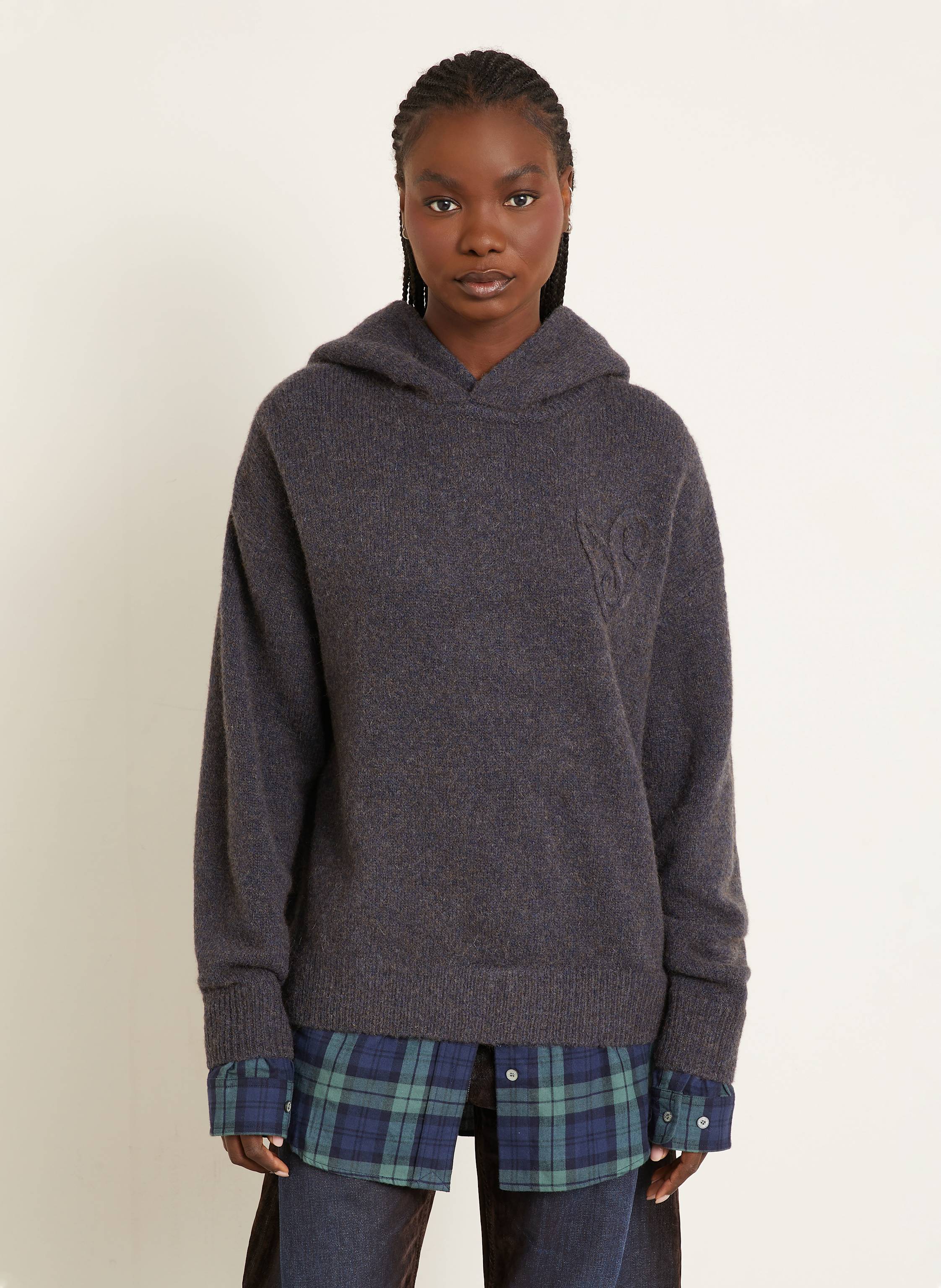Thumbnail - Acne Studios Pullover Mit Alpaka grau