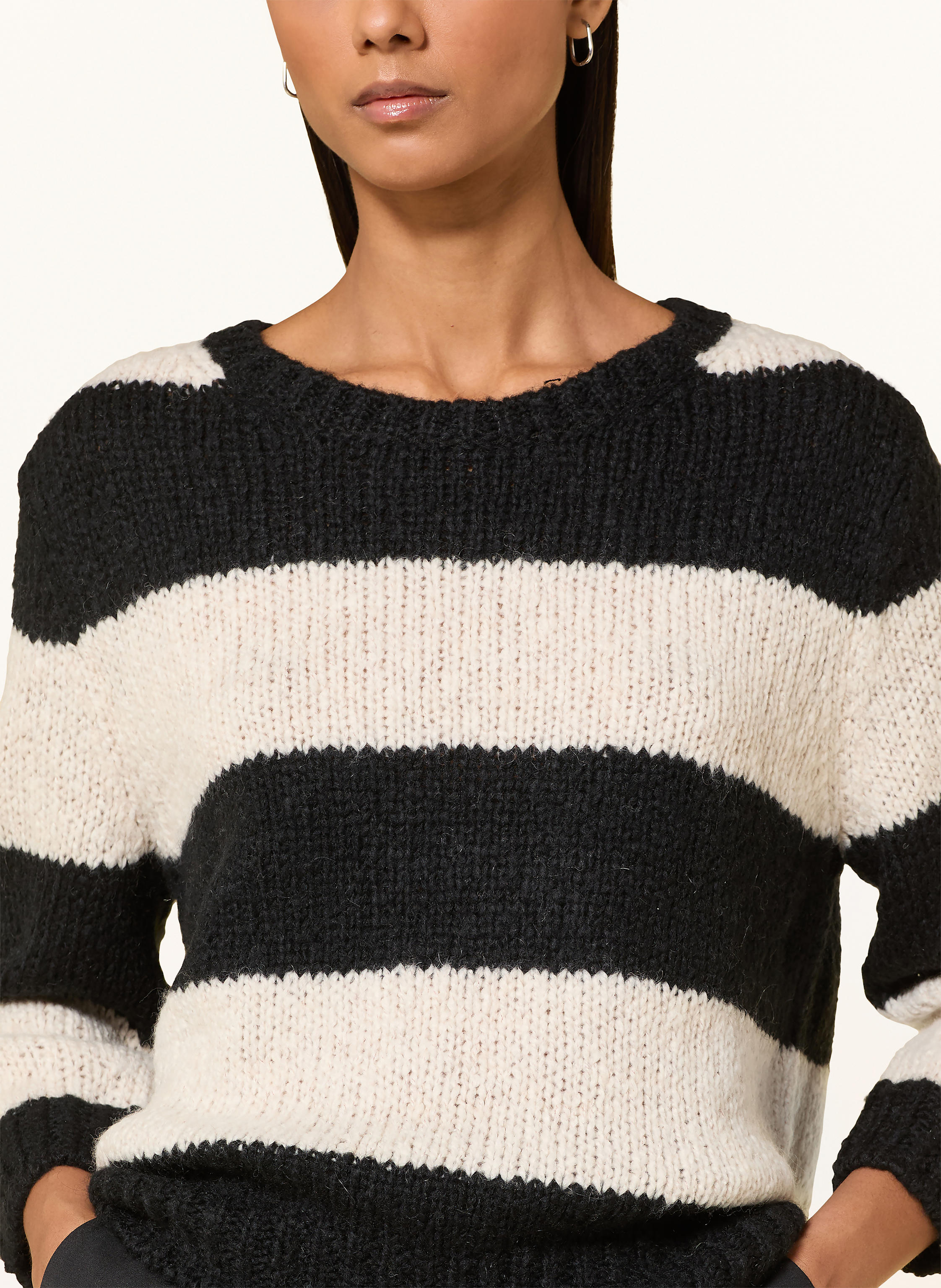 Thumbnail - Oui Pullover Mit 3/4-Arm schwarz