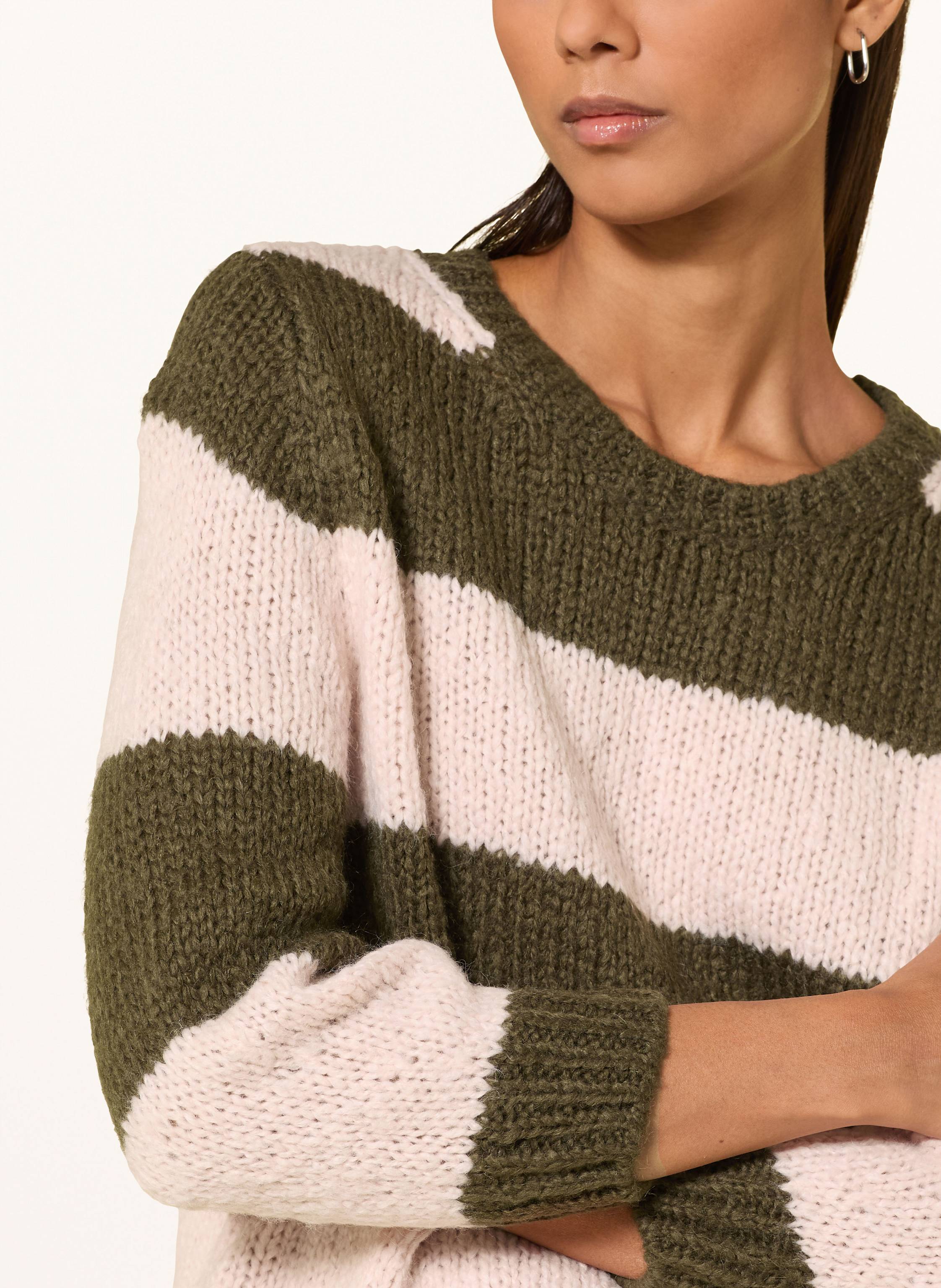 Thumbnail - Oui Pullover Mit 3/4-Arm gruen