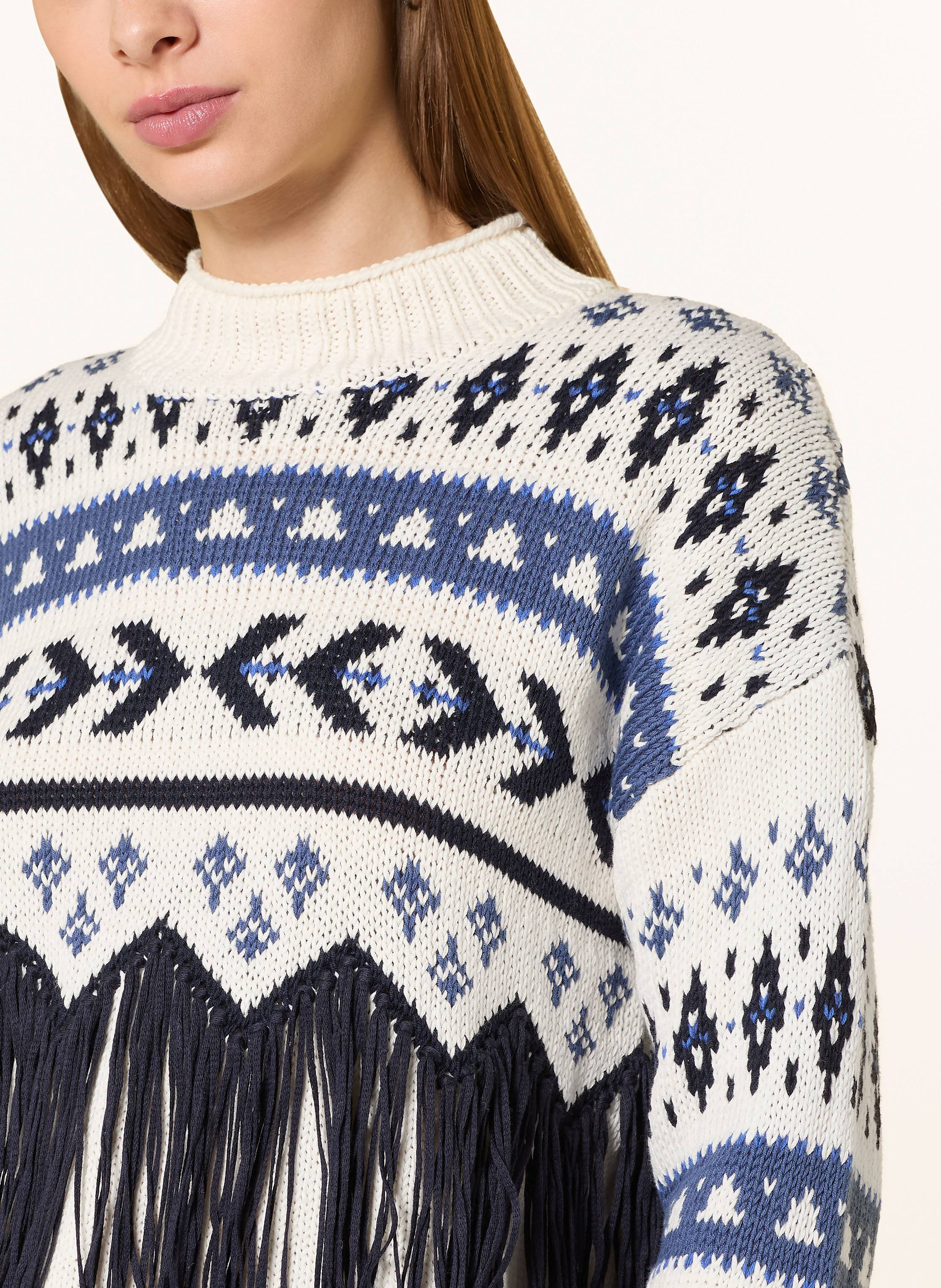 Thumbnail - Oui Pullover blau