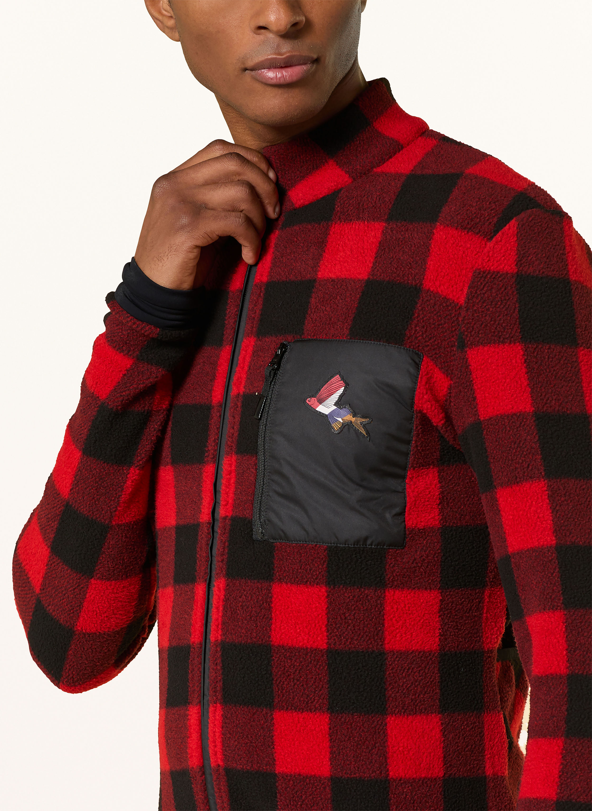 Thumbnail - Café Du Cycliste Fleece-Radtrikot Solange rot