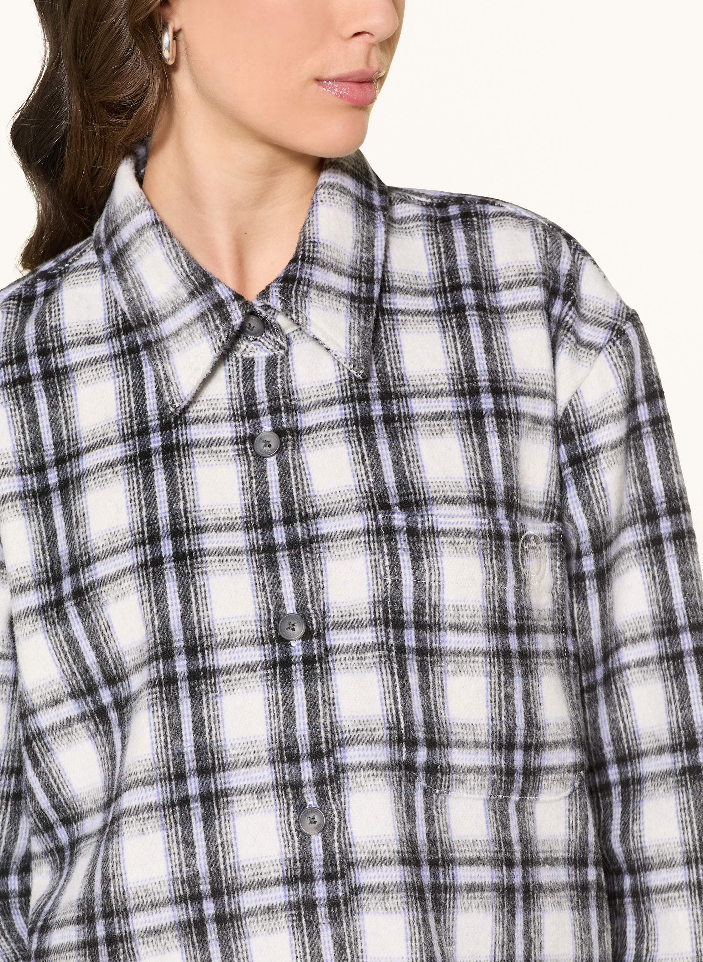 Thumbnail - Hugo Overshirt Ecristy grau