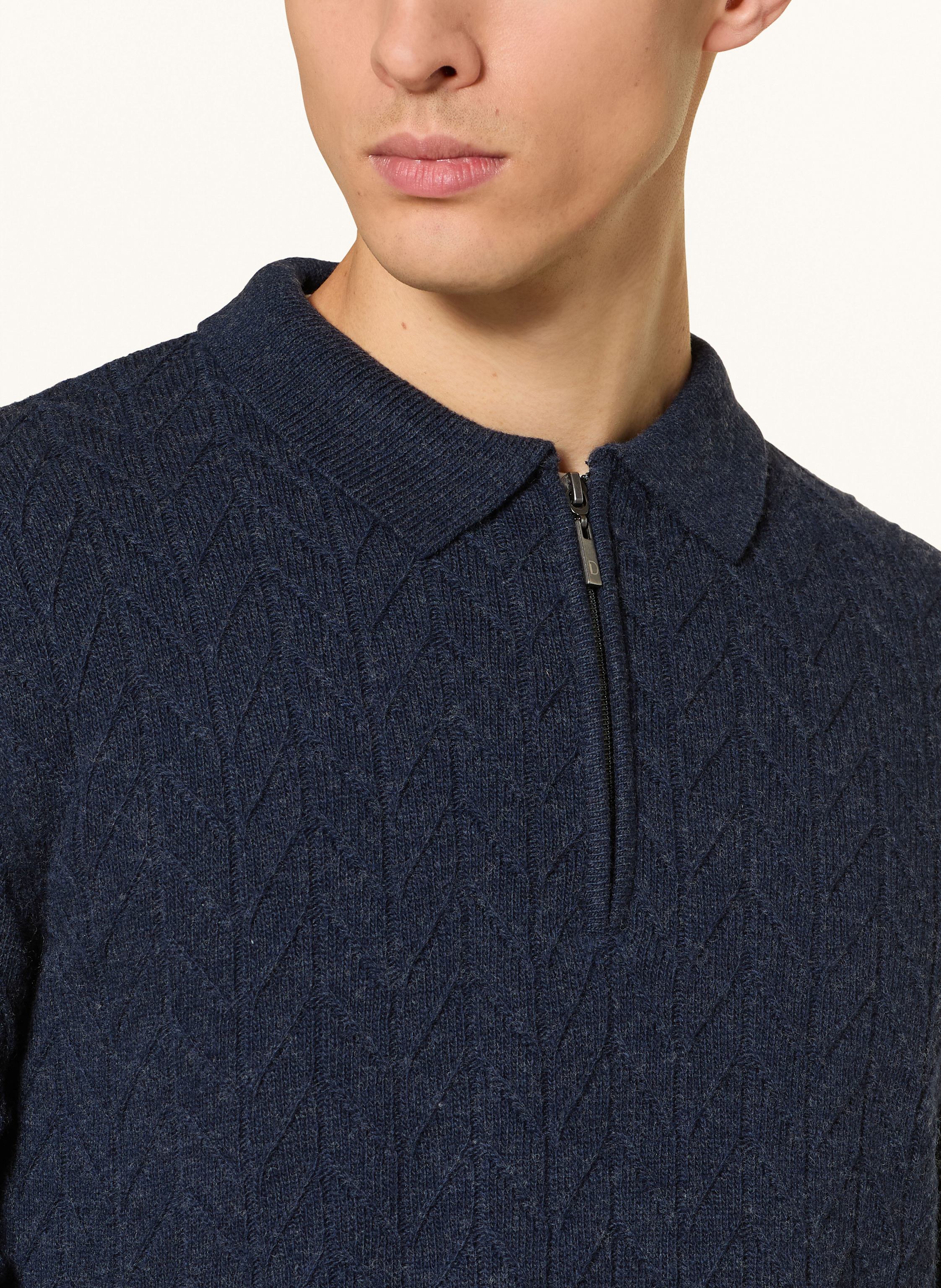 Thumbnail - Digel Strick-Poloshirt Damy-Z blau