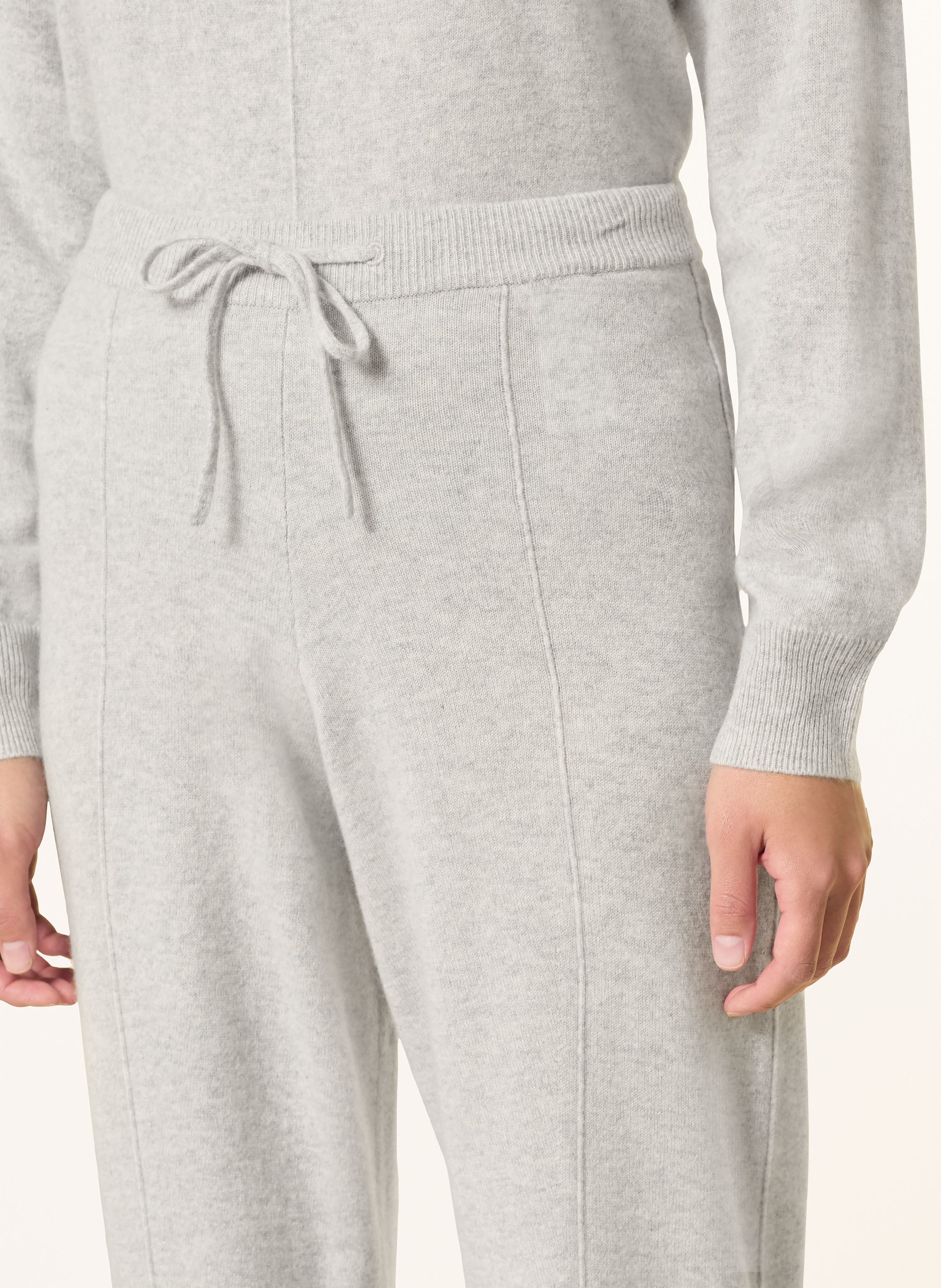 Thumbnail - Boss Strickhose Falindana Aus Cashmere grau