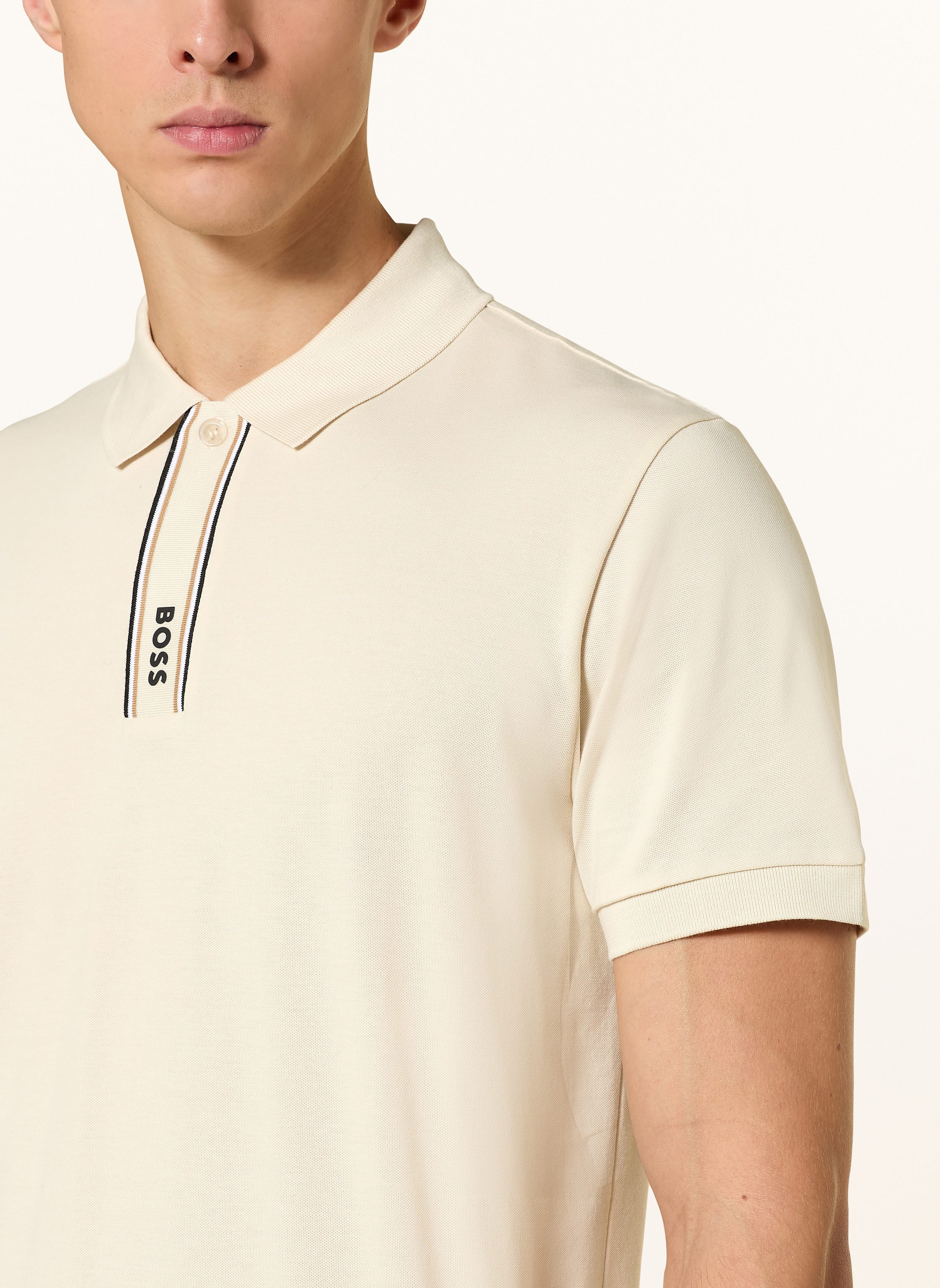 Thumbnail - Boss Jersey-Poloshirt Paddy beige