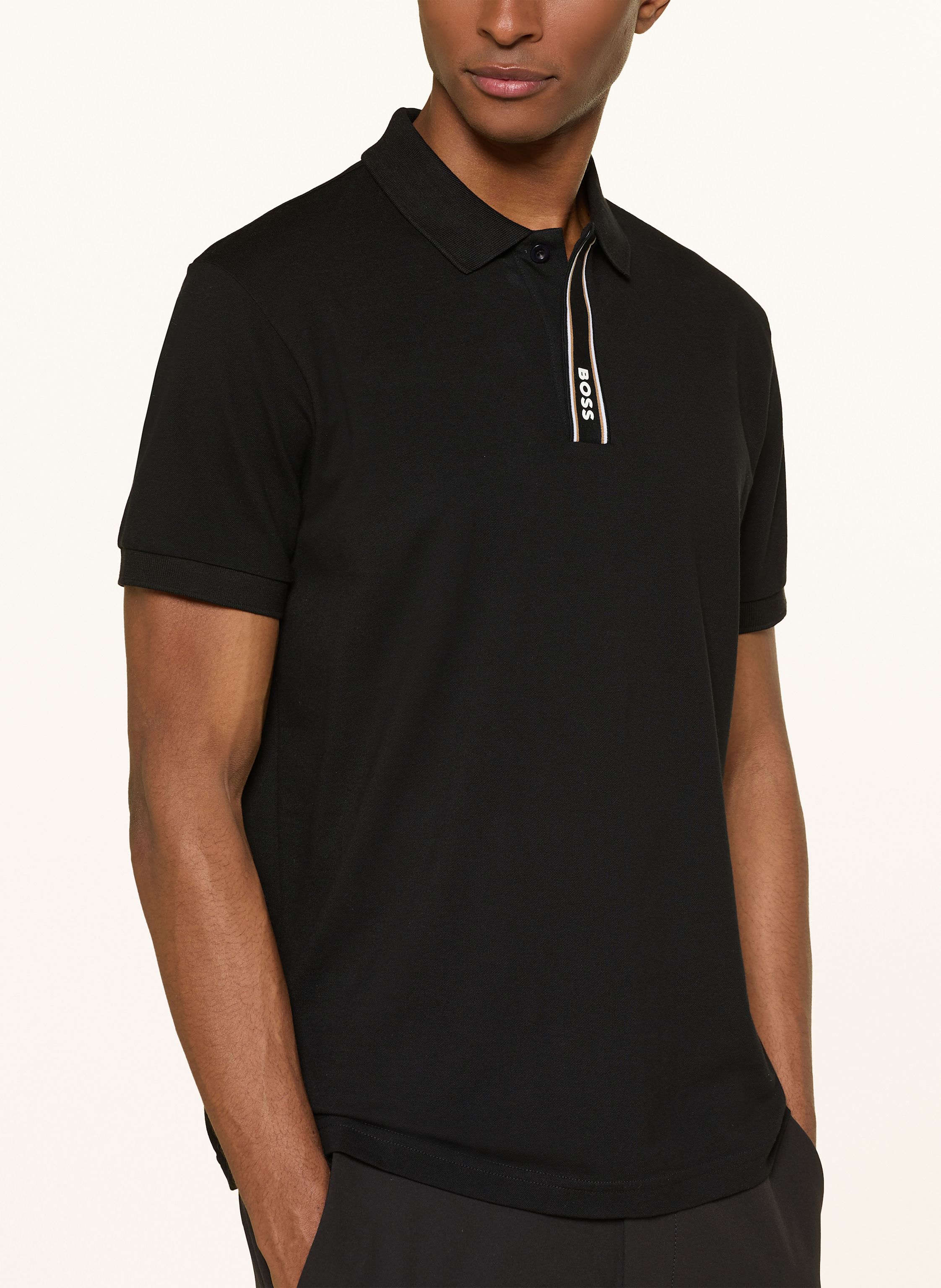 Thumbnail - Boss Jersey-Poloshirt Paddy schwarz