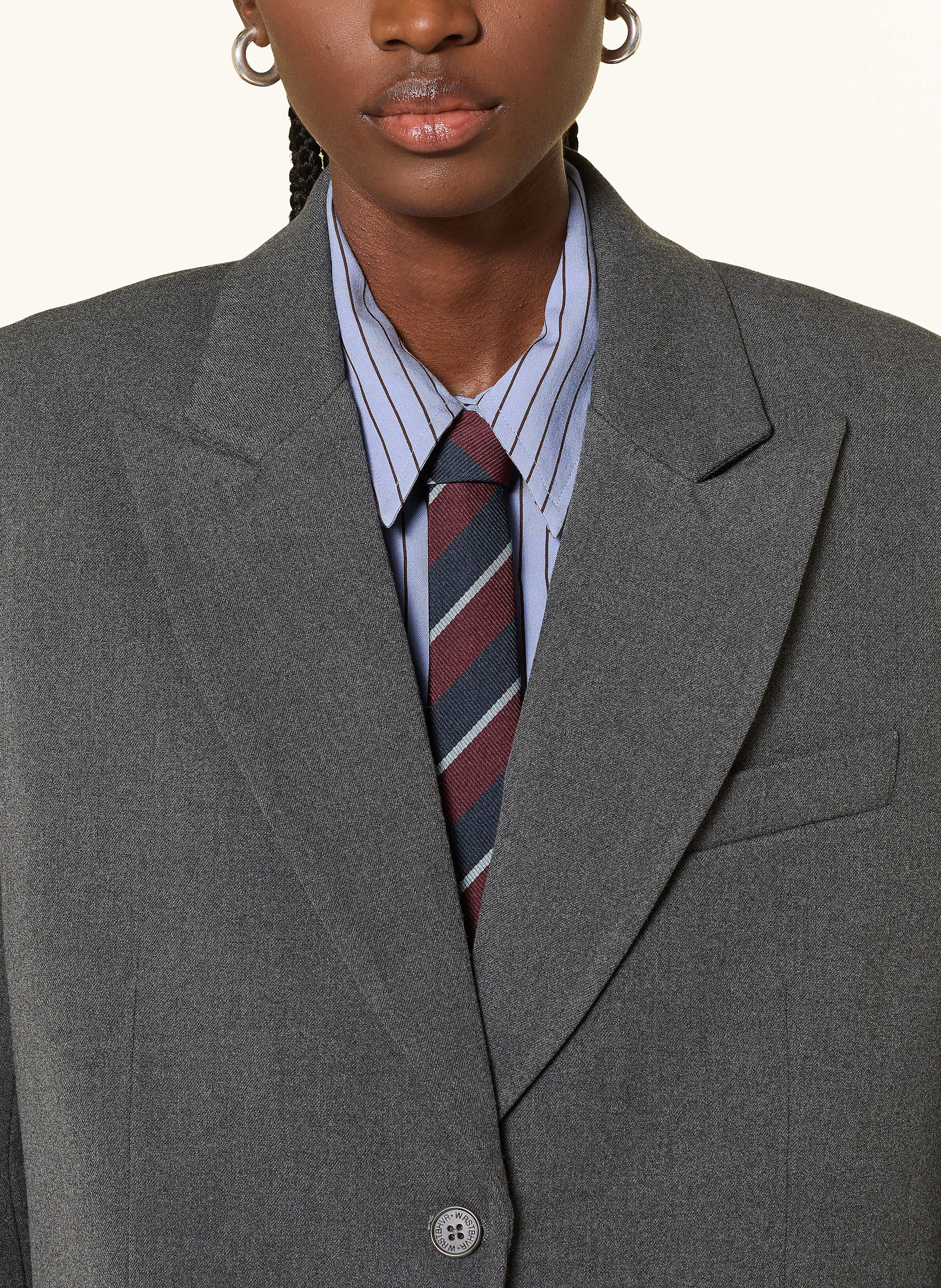 Thumbnail - Wrstbhvr Blazer Madden grau