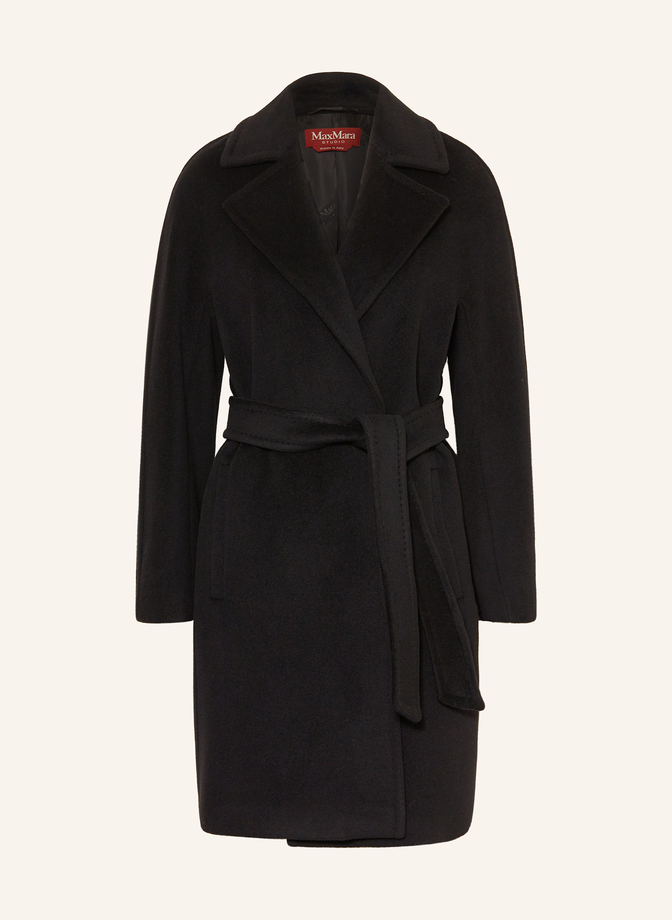 Max Mara STUDIO SCIRE wool coat in black
