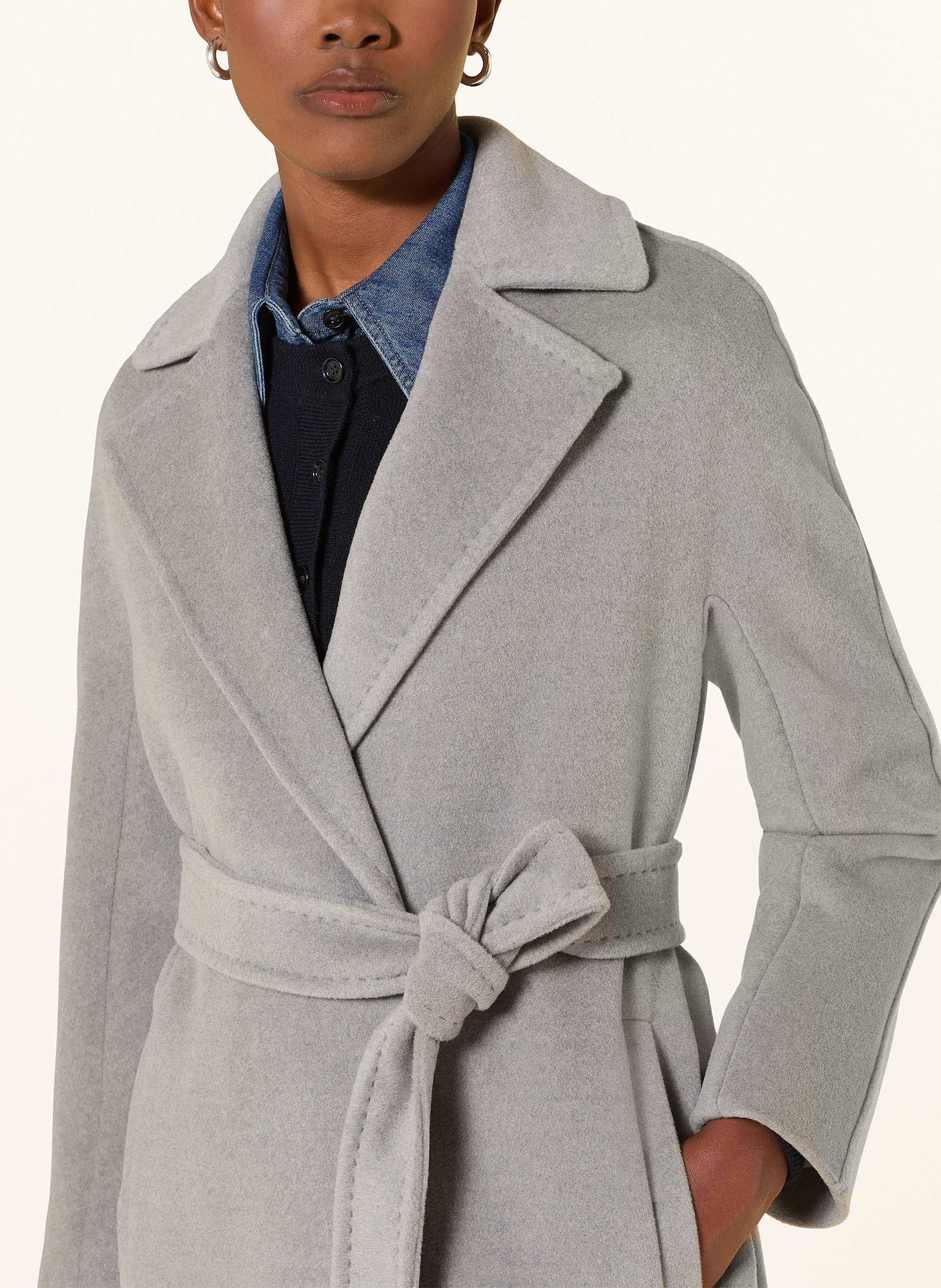 Thumbnail - Max Mara Studio Wollmantel Scire grau