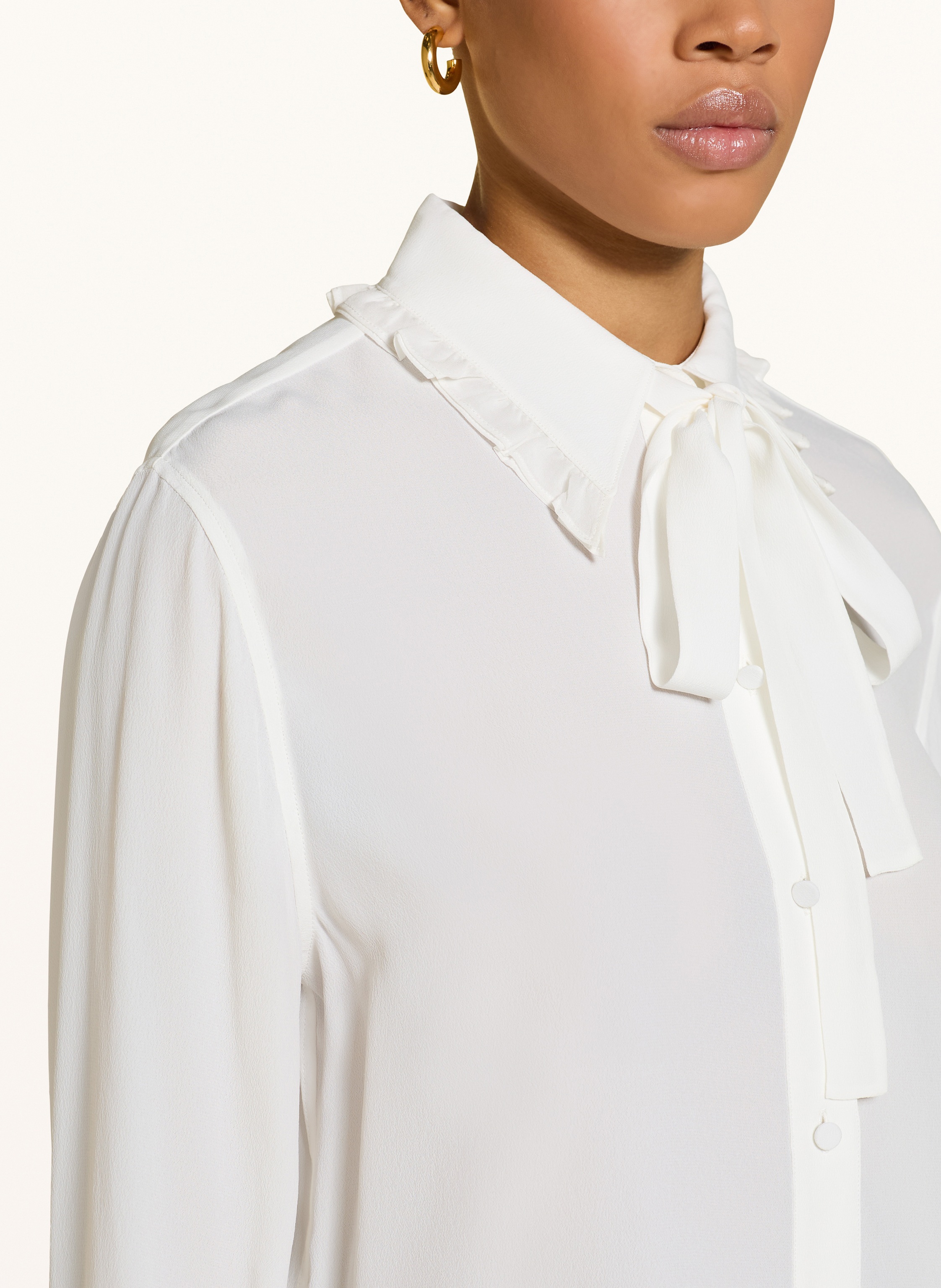 Thumbnail - Dorothee Schumacher Hemdbluse Mit Abnehmbarer Schluppe weiss