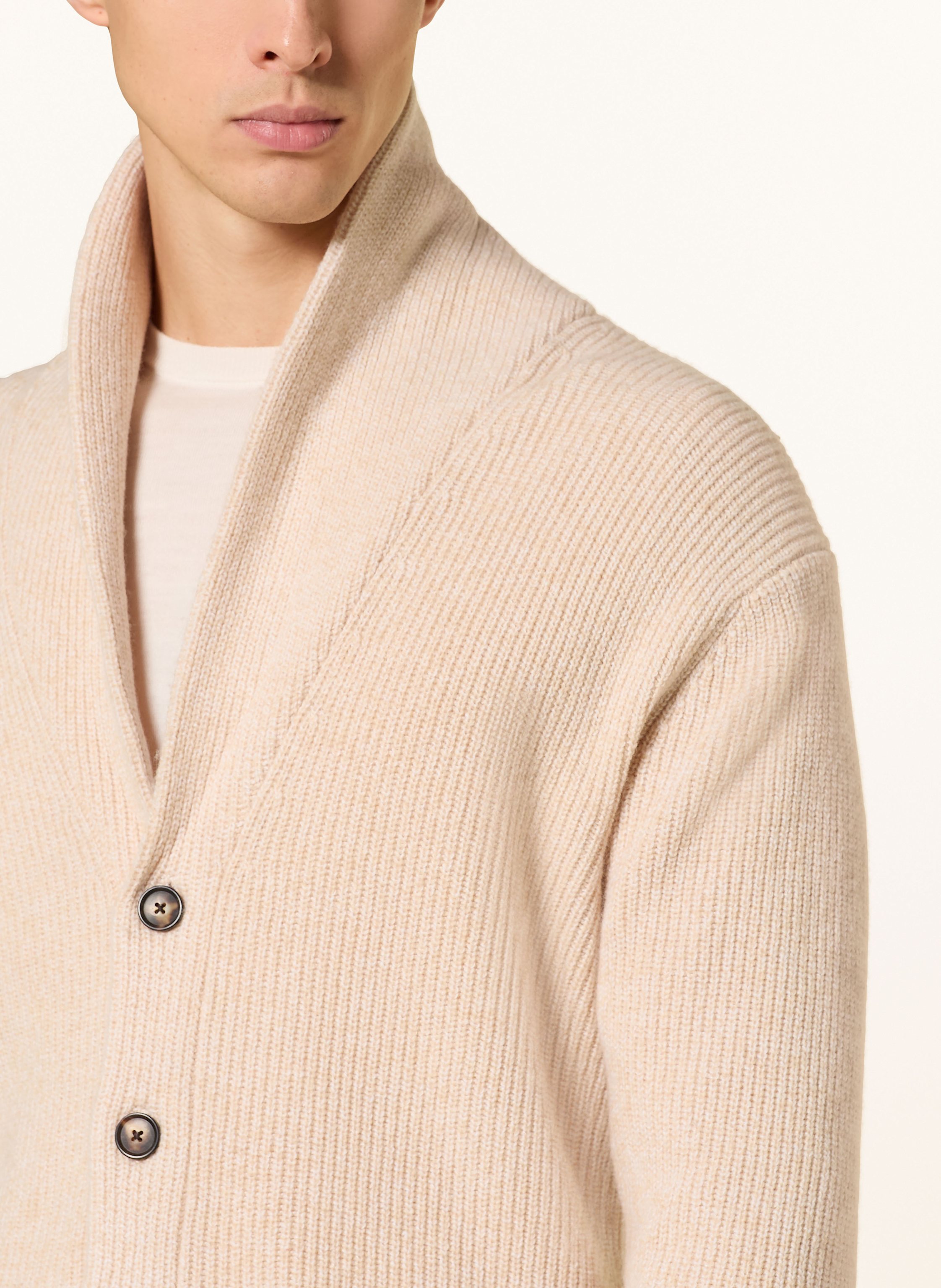 Thumbnail - Profuomo Strickjacke beige