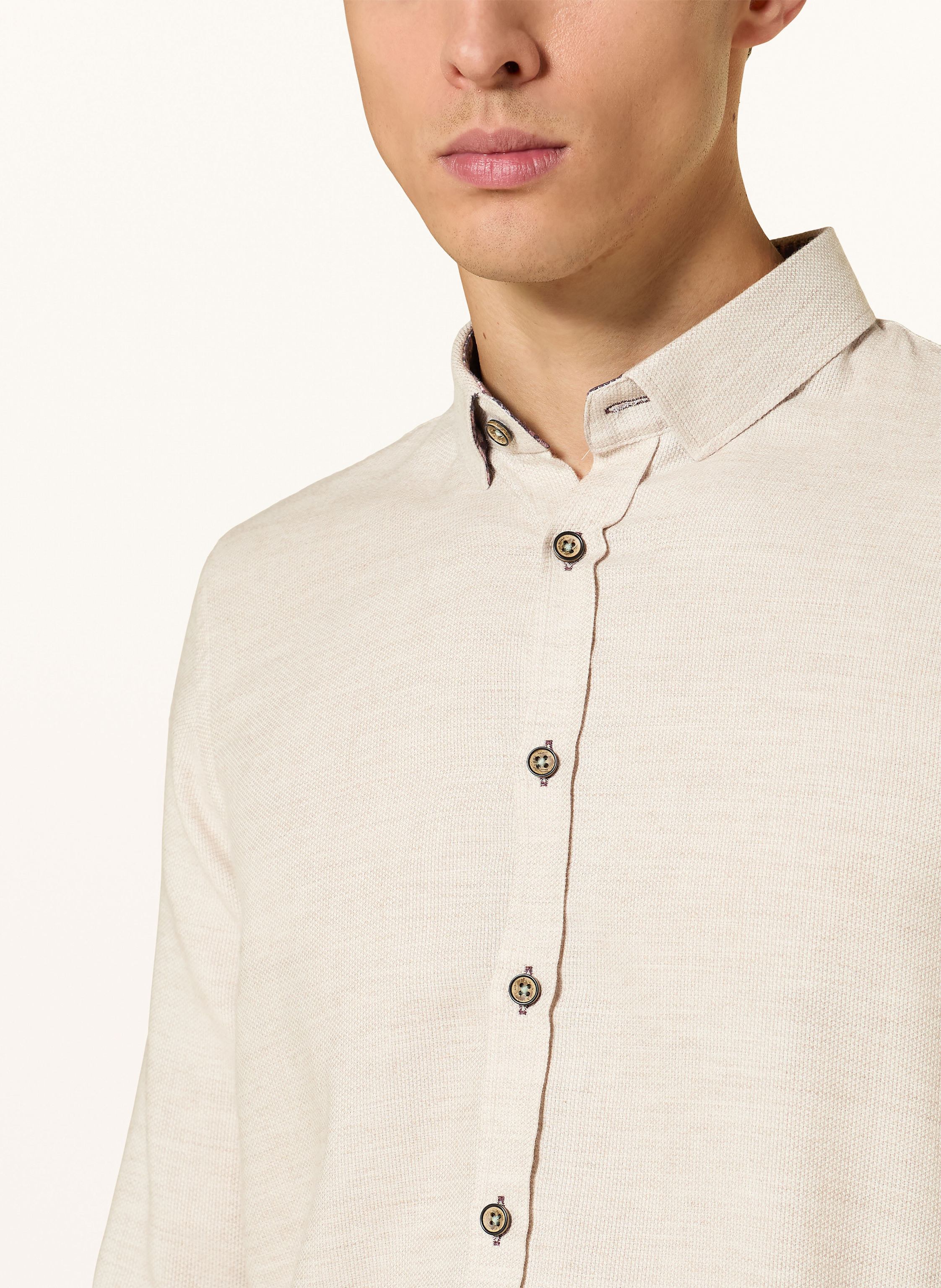 Thumbnail - q1 Manufaktur Hemd Regular Fit beige