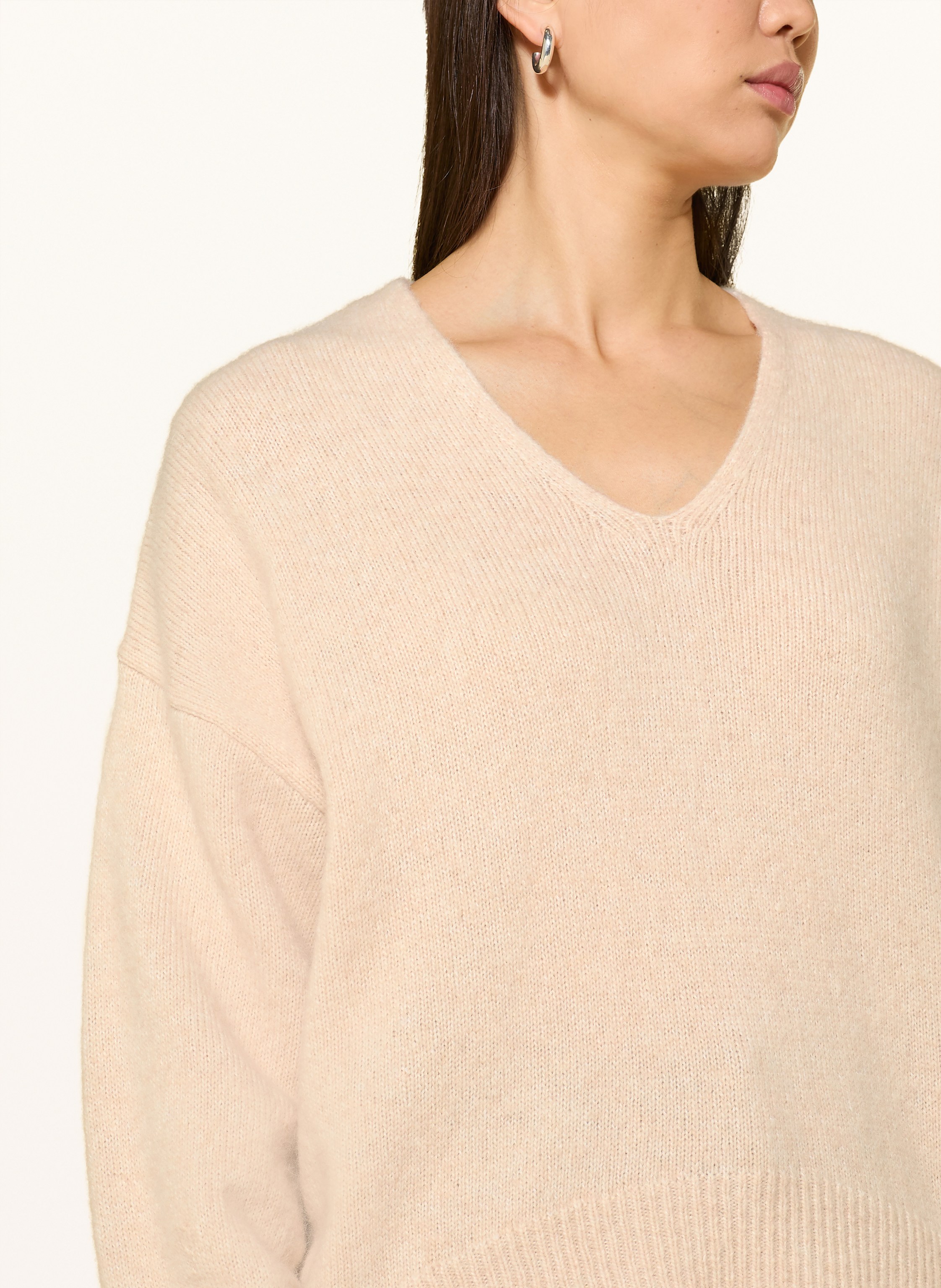 Thumbnail - Boss Pullover Mit Alpaka beige
