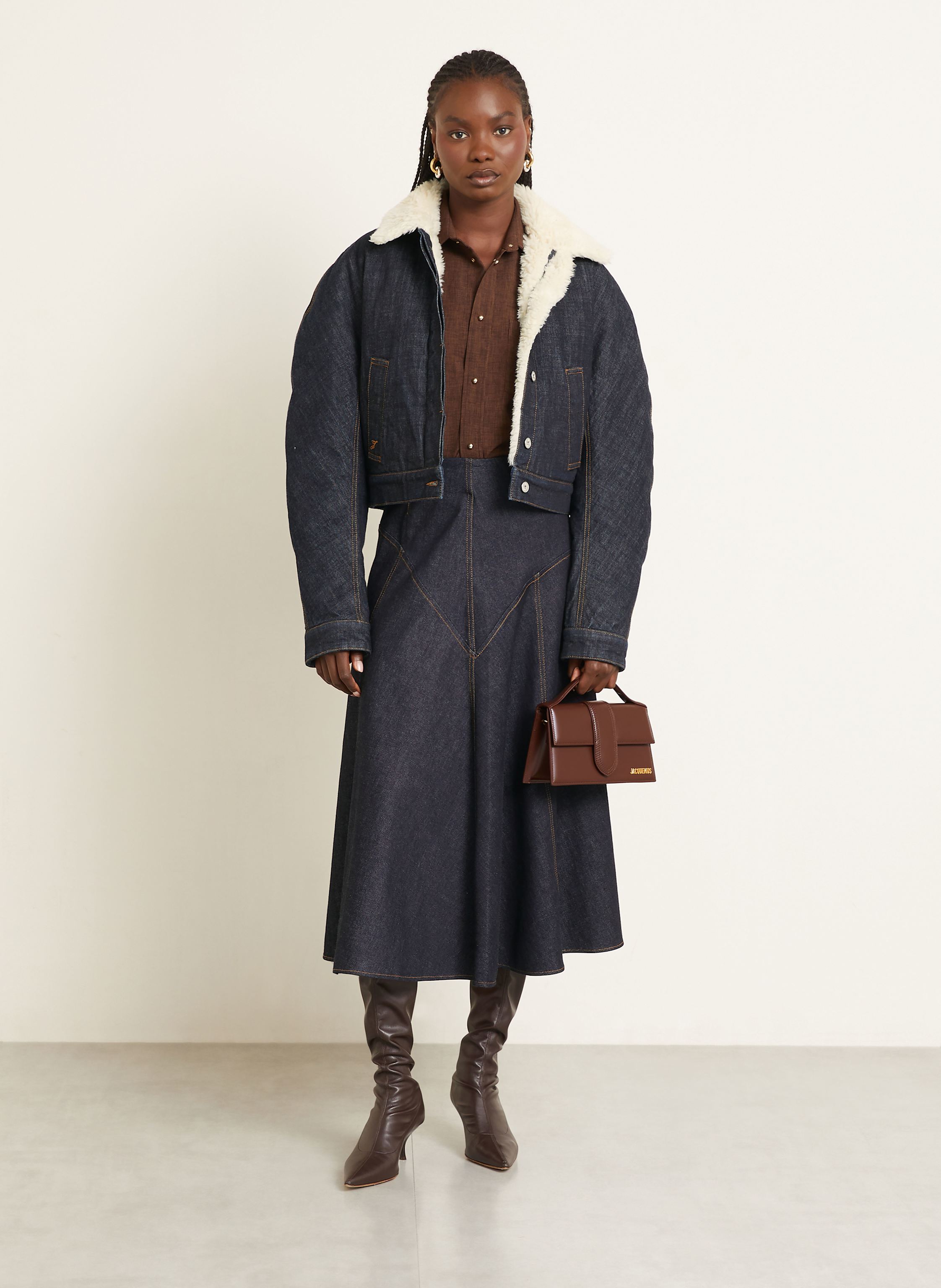 Thumbnail - Jacquemus Umhängetasche Le Grand Bambino braun