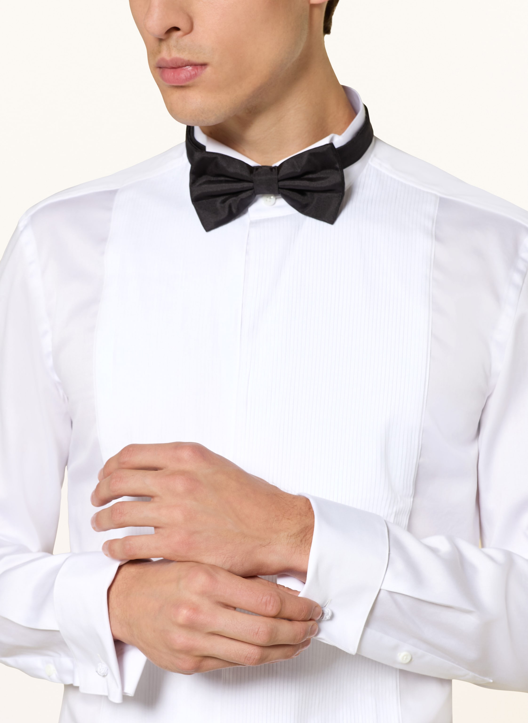 Thumbnail - Boss Smokinghemd Hank Slim Fit weiss