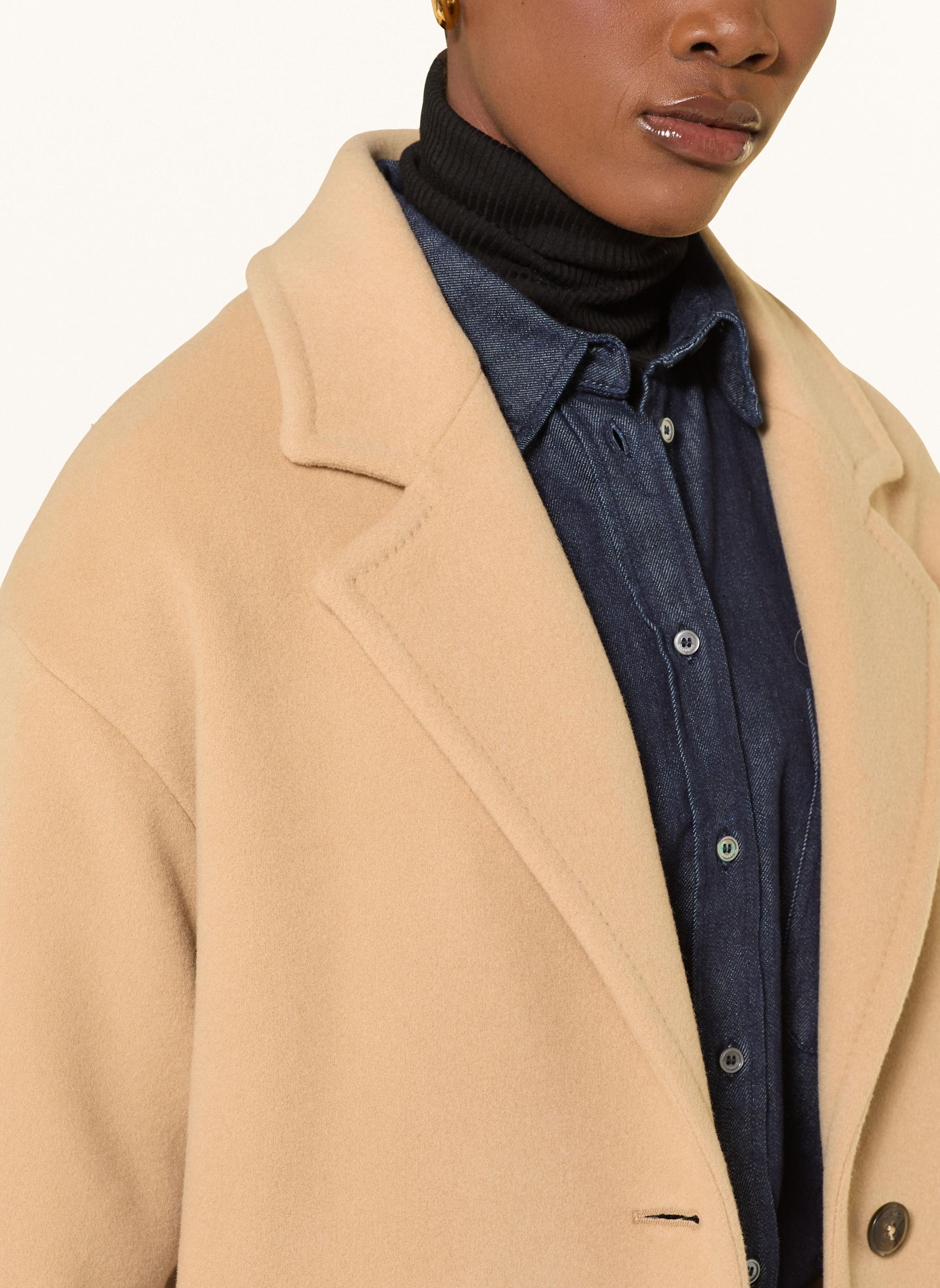 Thumbnail - Herno Wollmantel Mit Abnehmbarer Blende braun