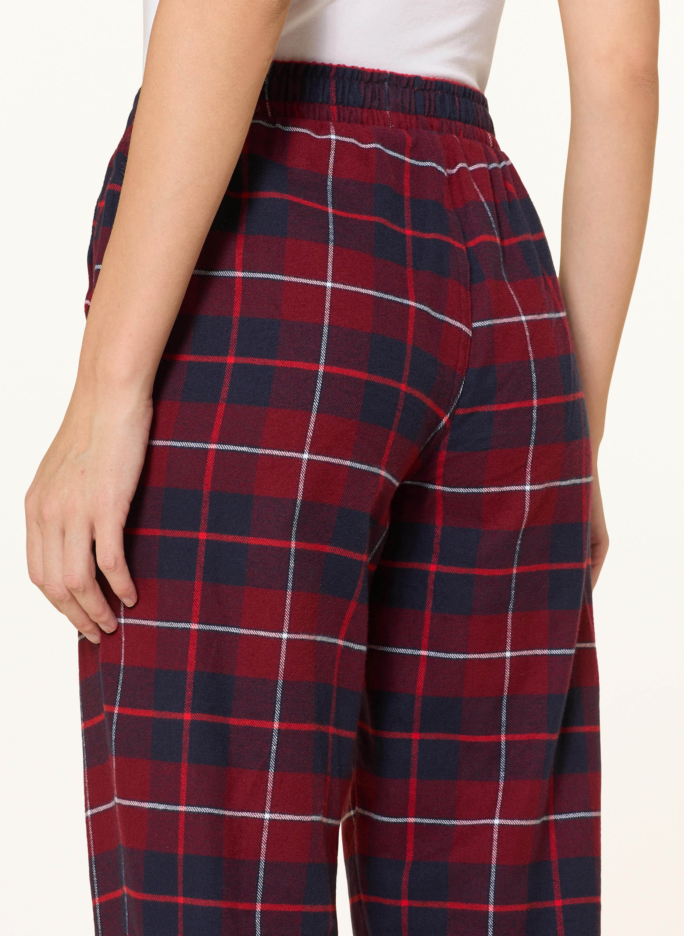 Thumbnail - Jockey Schlafhose Everday Flannel Aus Flanell rot