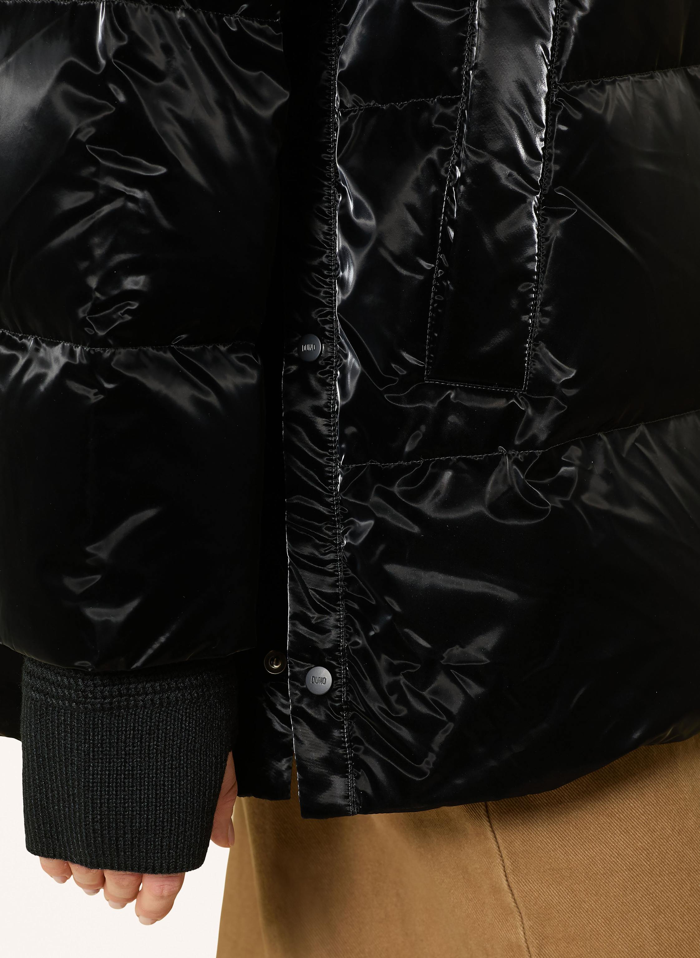 Thumbnail - Duno Daunenjacke Glossy Gavia schwarz