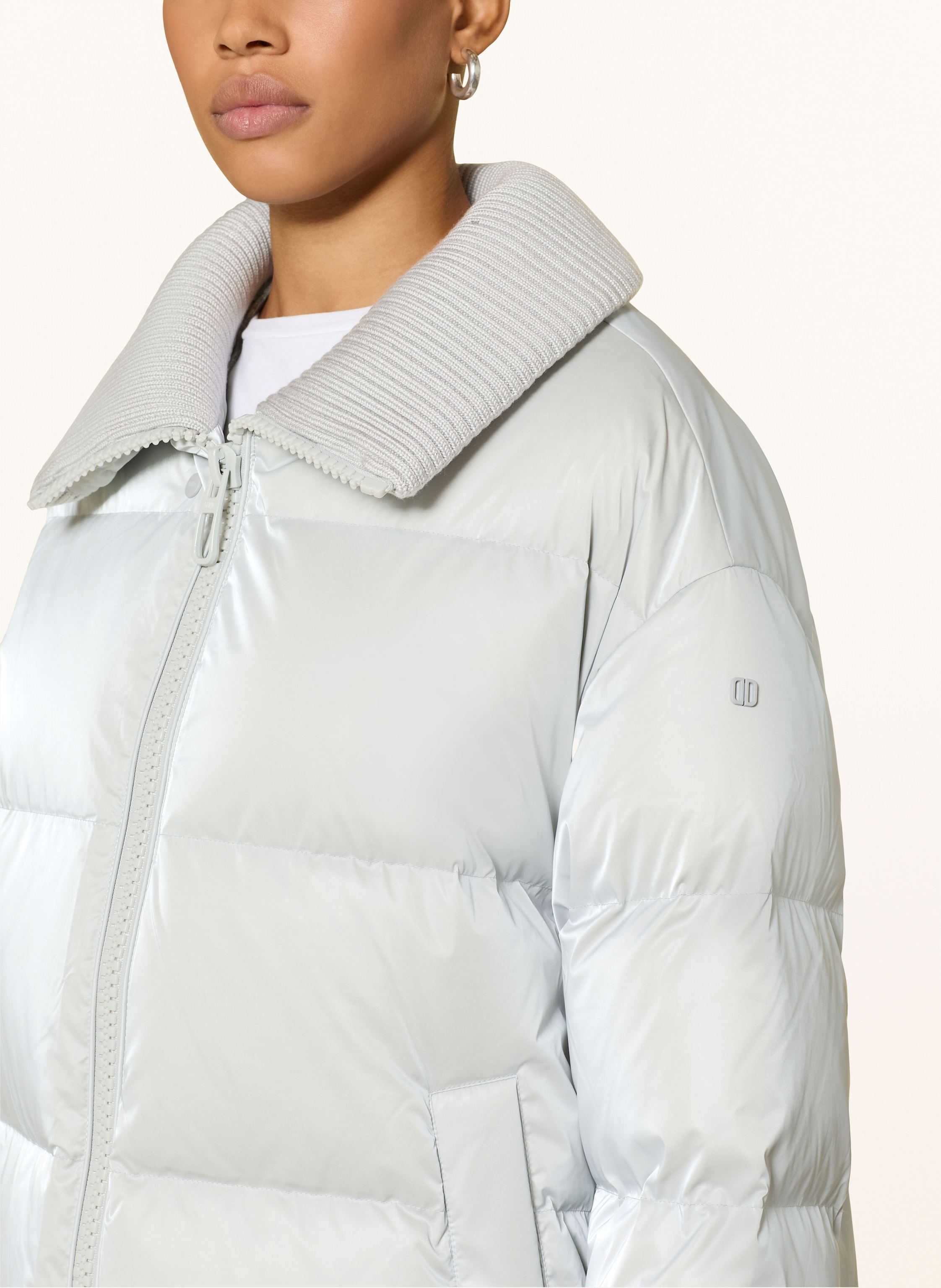 Thumbnail - Duno Daunenjacke Glossy Gavia silber