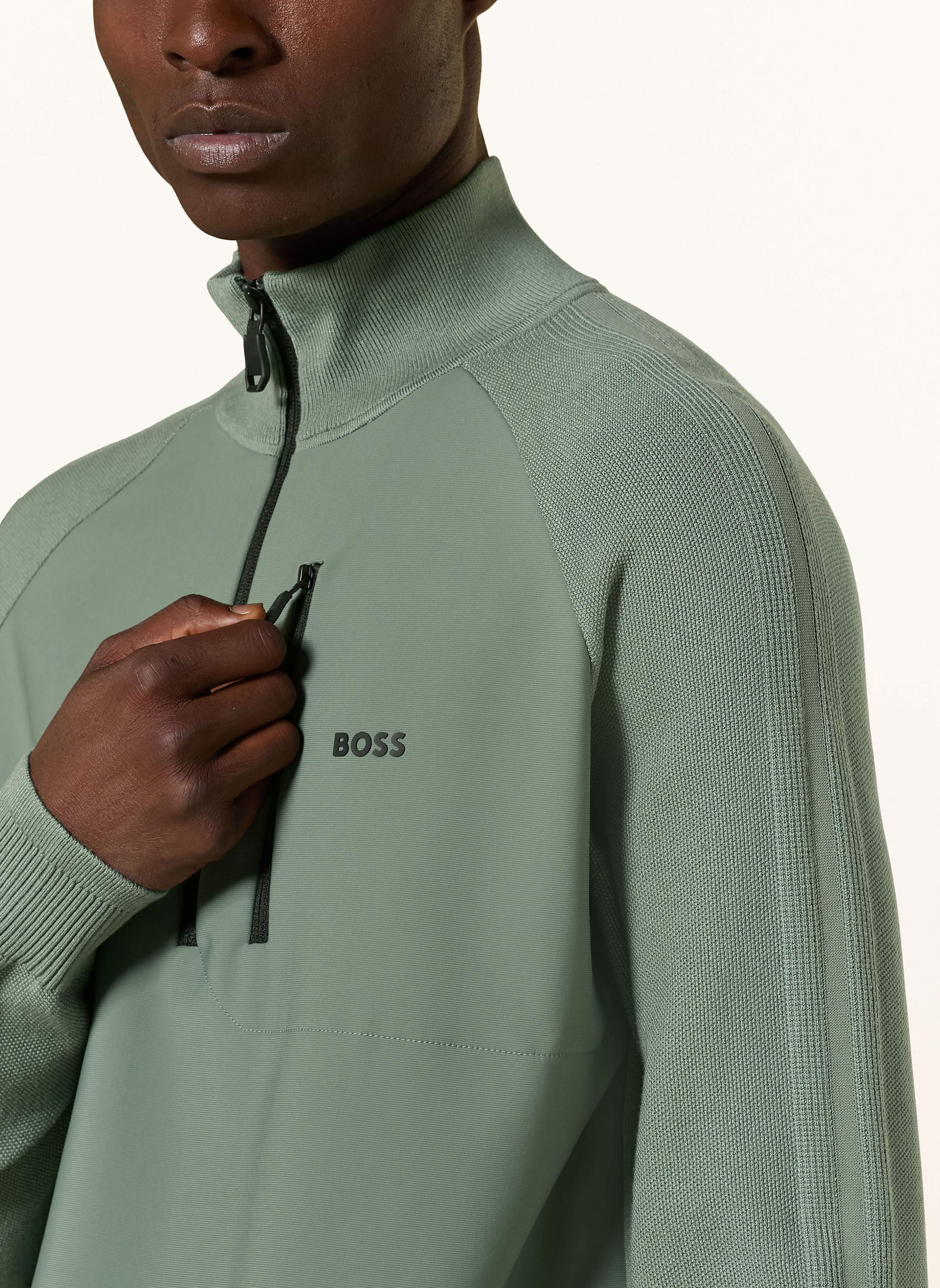 Thumbnail - Boss Troyer Civic Im Materialmix gruen