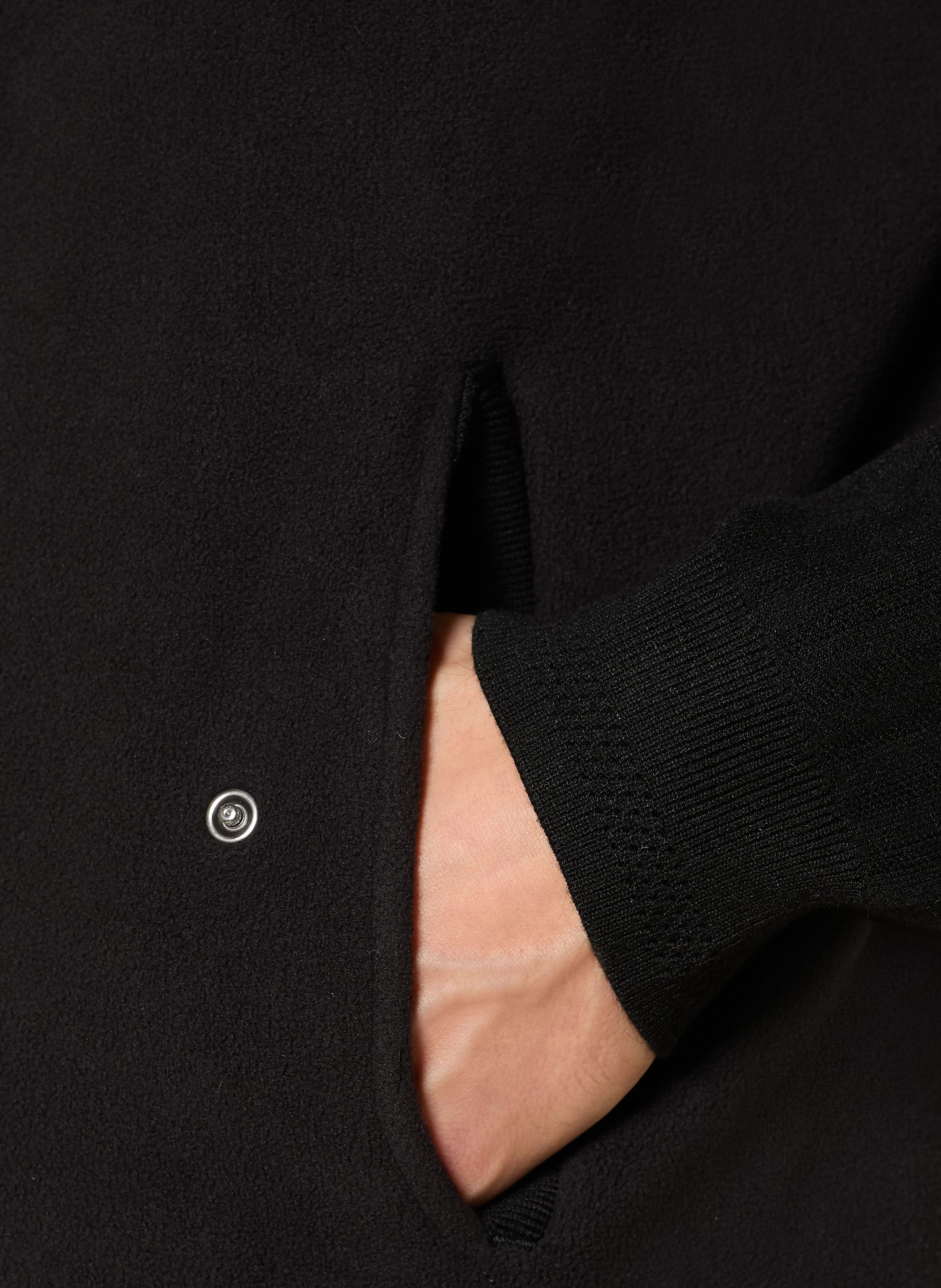 Thumbnail - Boss Strickjacke Hole Im Materialmix schwarz