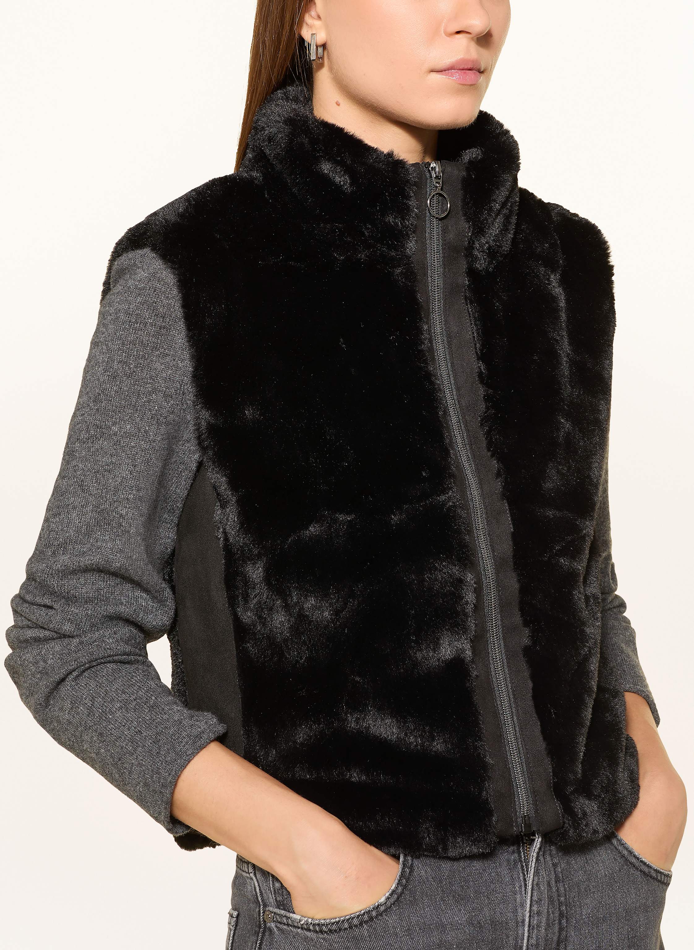 Thumbnail - Betty Barclay Kunstfell-Weste schwarz