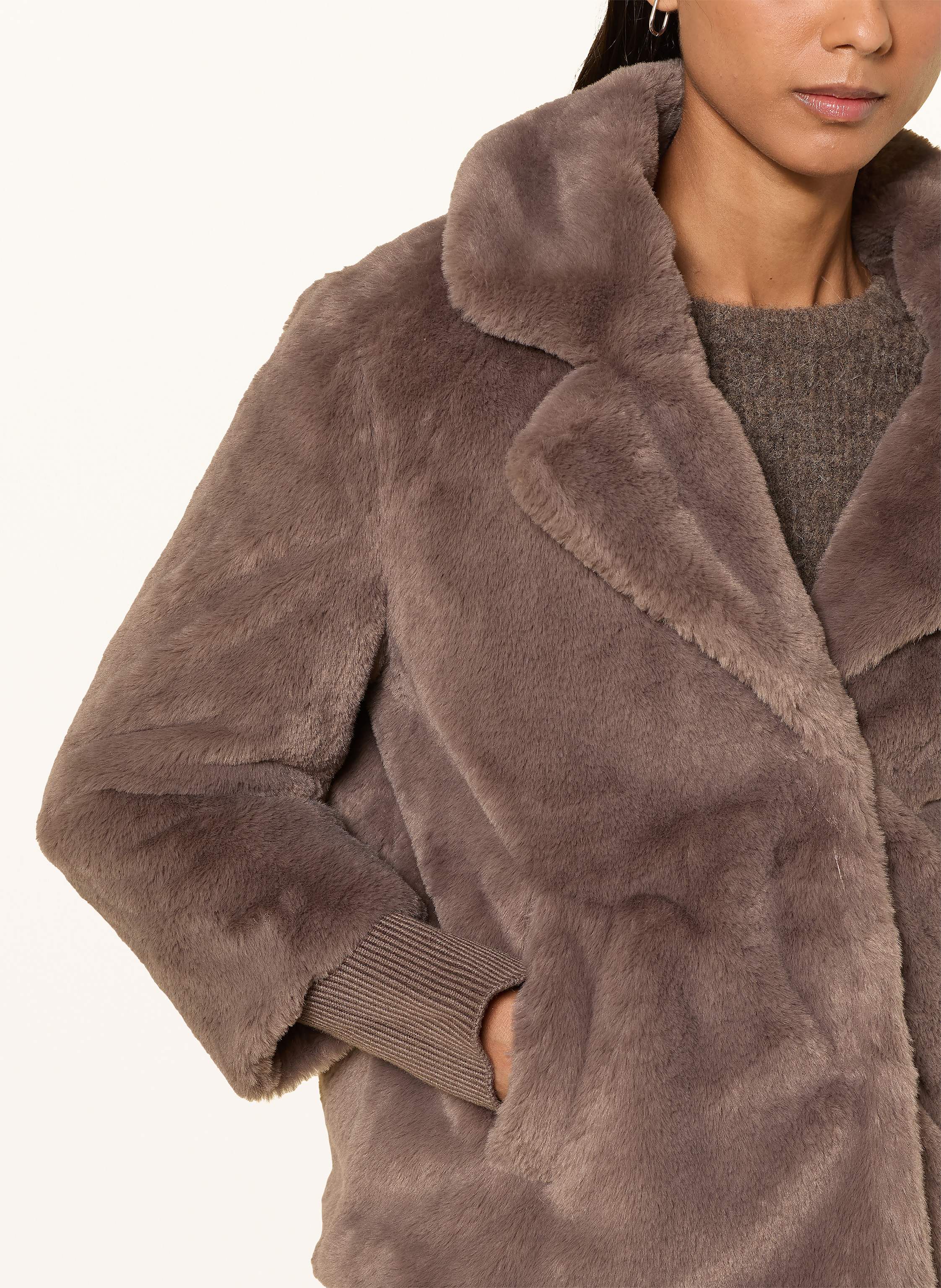 Thumbnail - Betty Barclay Kunstfell-Jacke braun