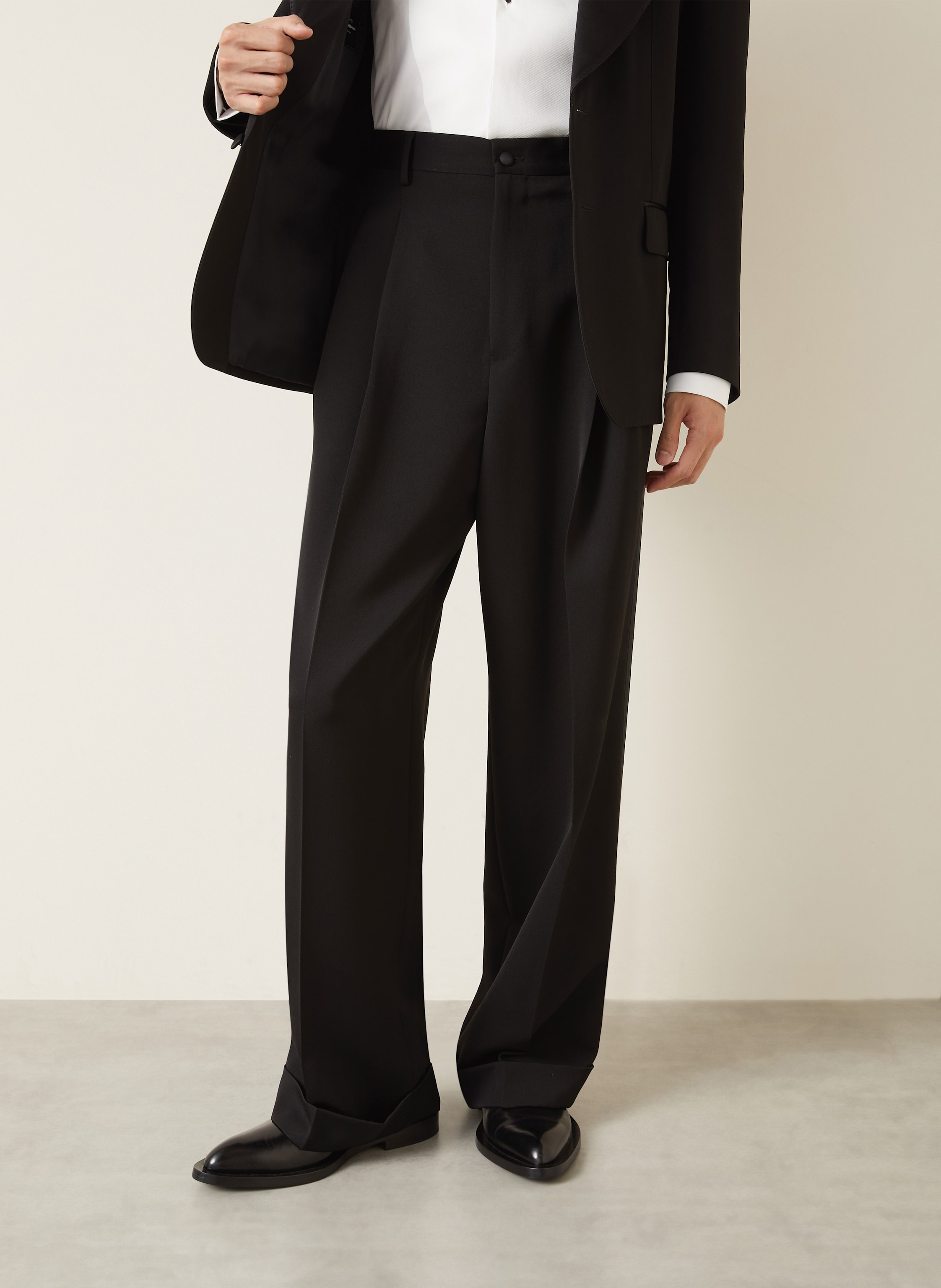 Thumbnail - Dolce & Gabbana Hose Regular Fit Mit Galonstreifen schwarz
