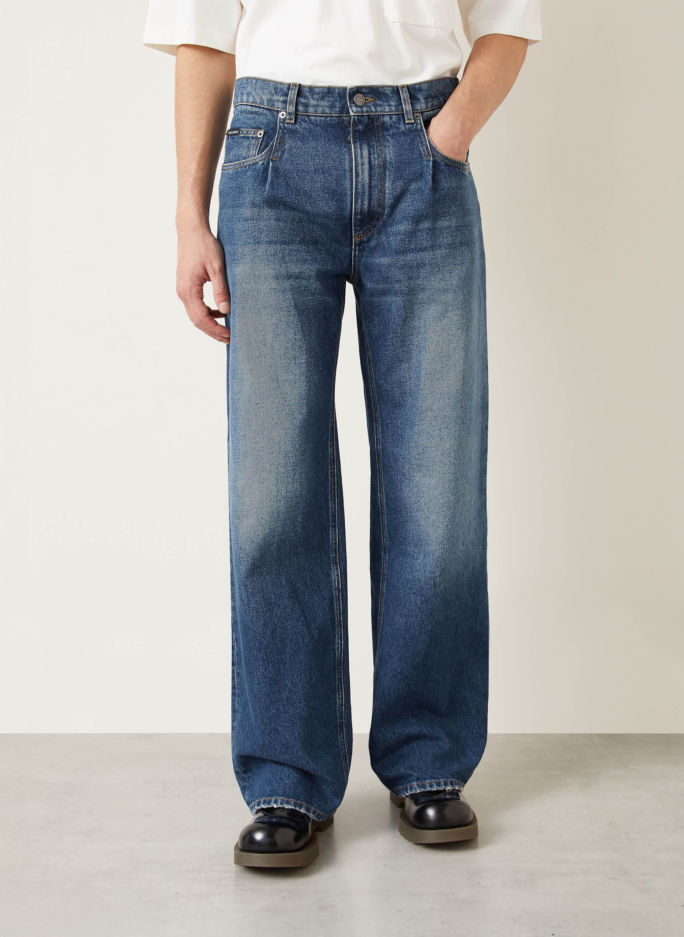 Thumbnail - Dolce & Gabbana Jeans Oversize Fit blau