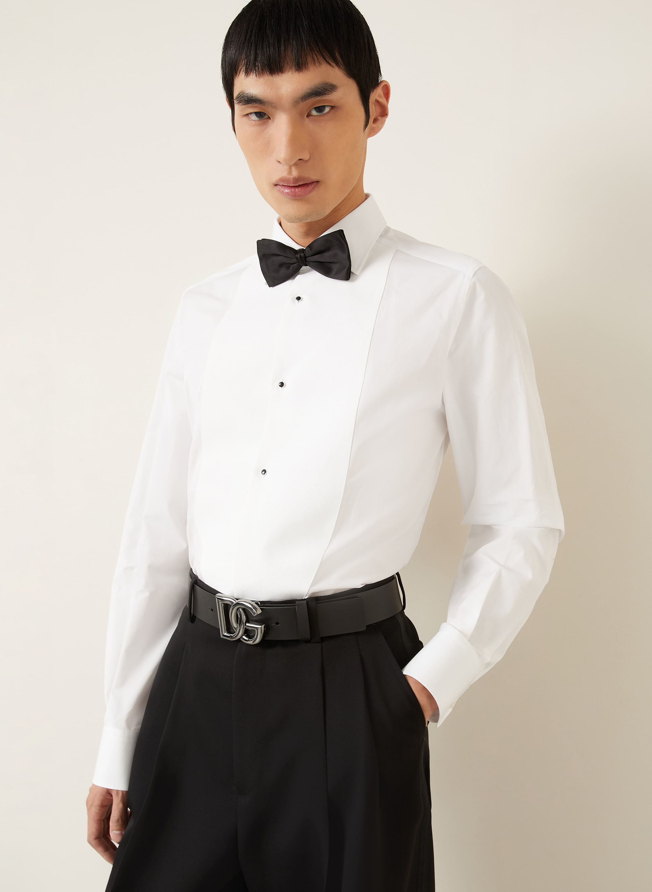 Thumbnail - Dolce & Gabbana Smoking-Hemd Extra Slim Fit weiss