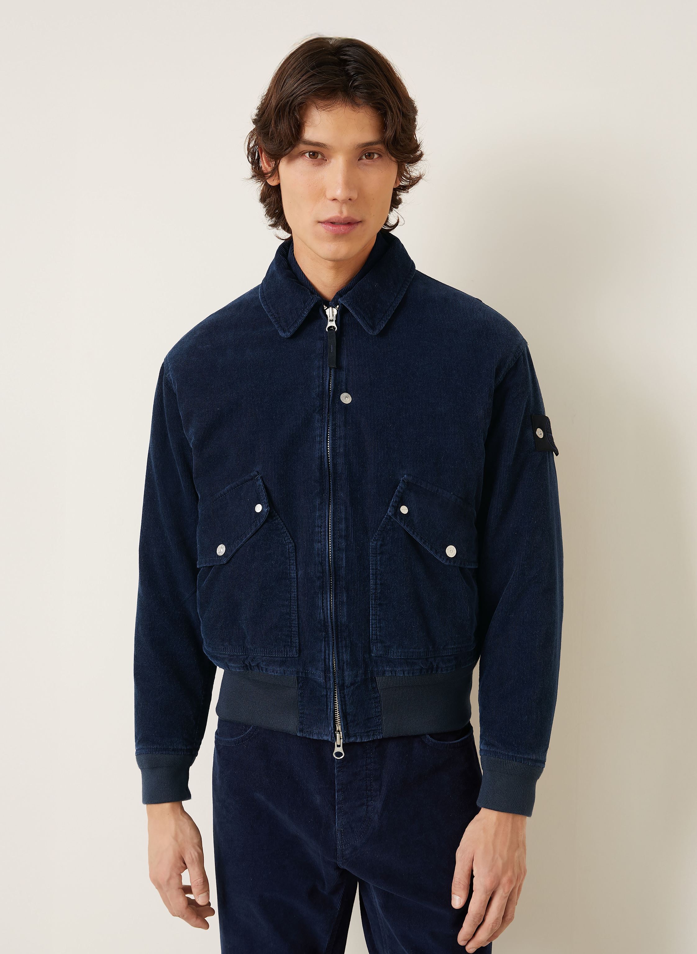 Thumbnail - Stone Island Cordjacke Denim Project blau